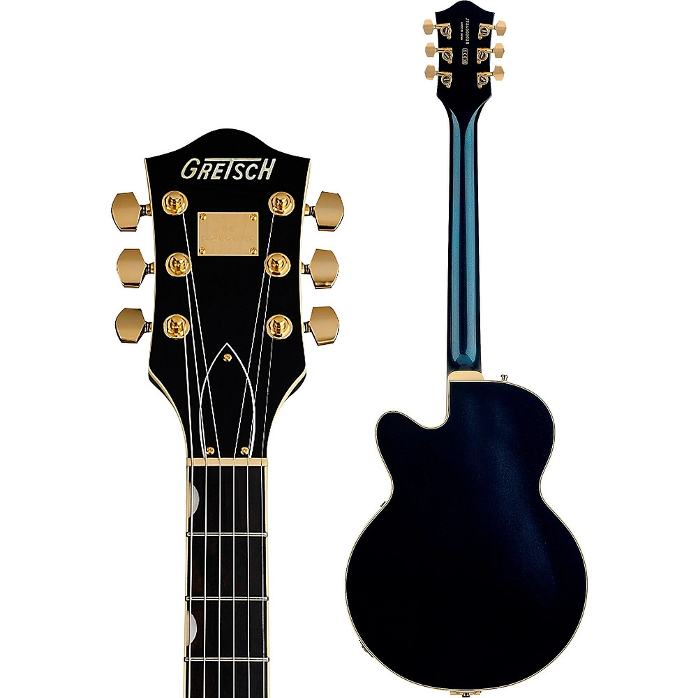 Gretsch Broadkaster Jr. LX CB StringThru Bigsby Gld HW Guitar Midnight Sapphire