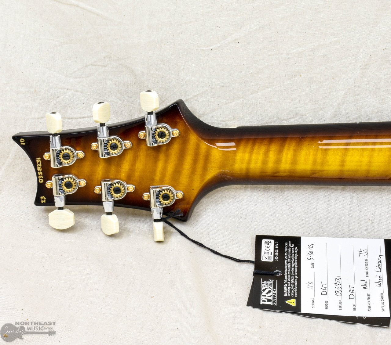 PRS Guitars Wood Library DGT – McCarty Tobacco Sunburst 10 Top