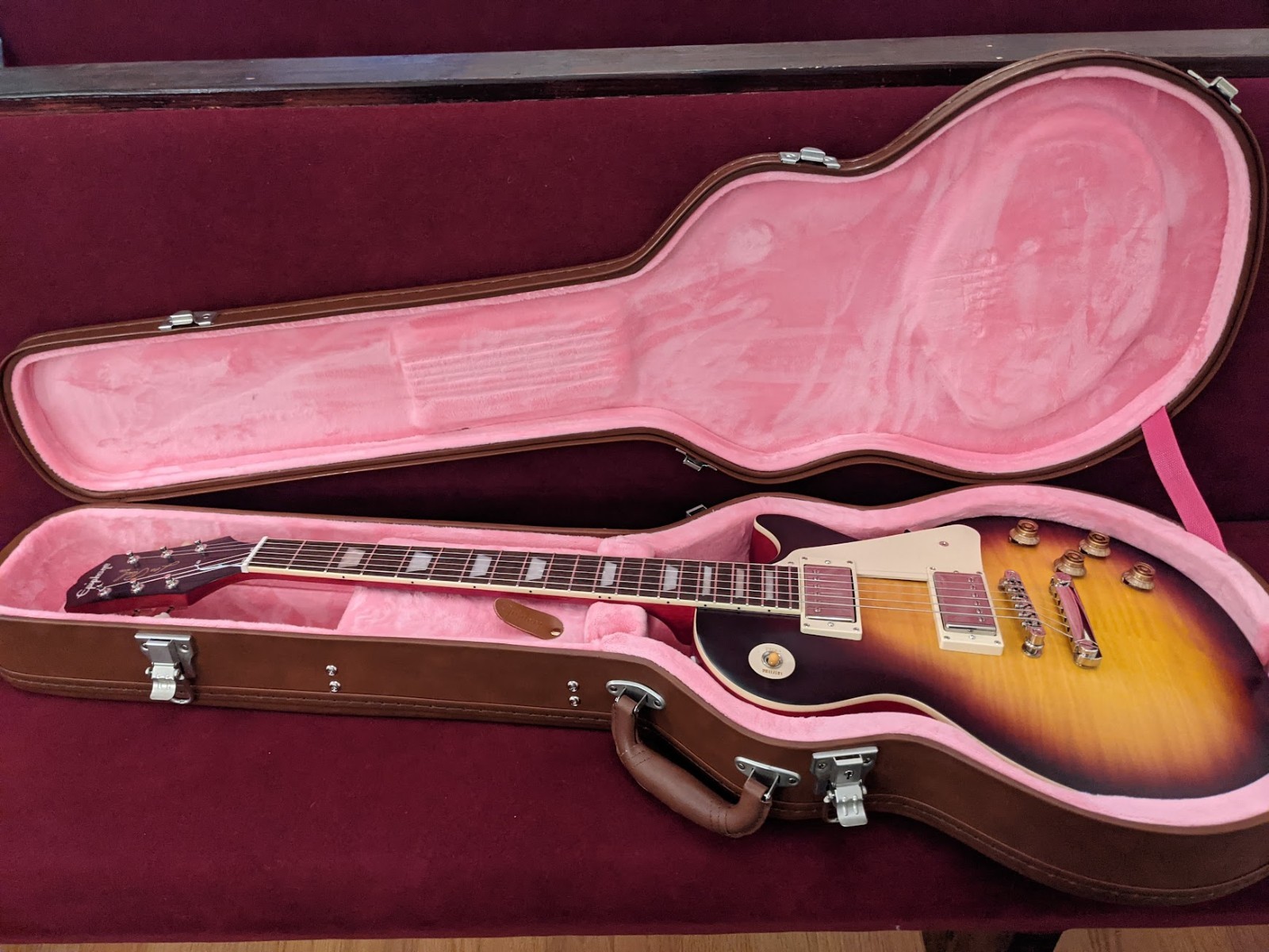 Epiphone Limited Edition 1959 Les Paul Standard Guitar, Dark Burst PLEK’D