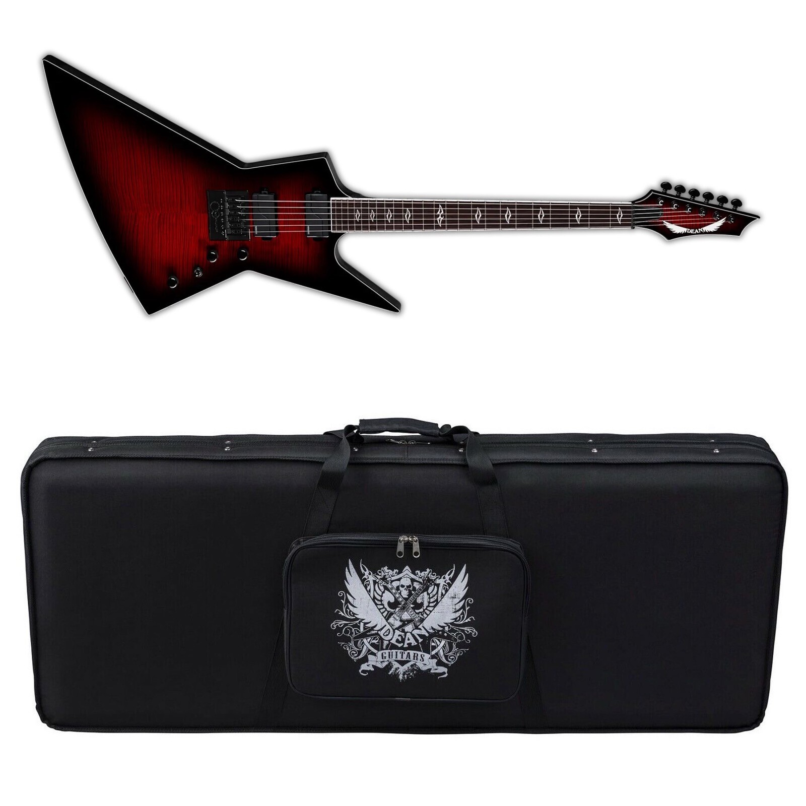 Dean Zero Select Evertune Fluence Guitar Black Cherry Burst + Dean Case NEW