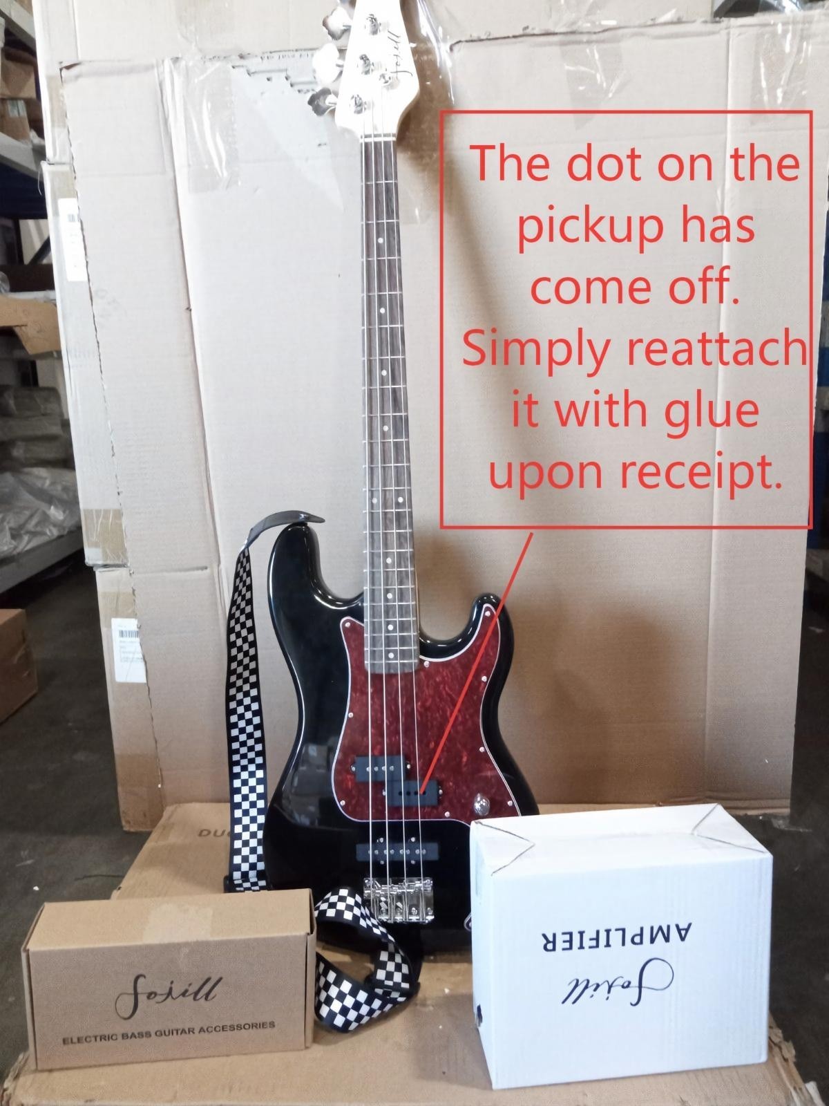 Open Box Electric bass Guitar set Rosewood Fretboard 1ZC1C7980311431930