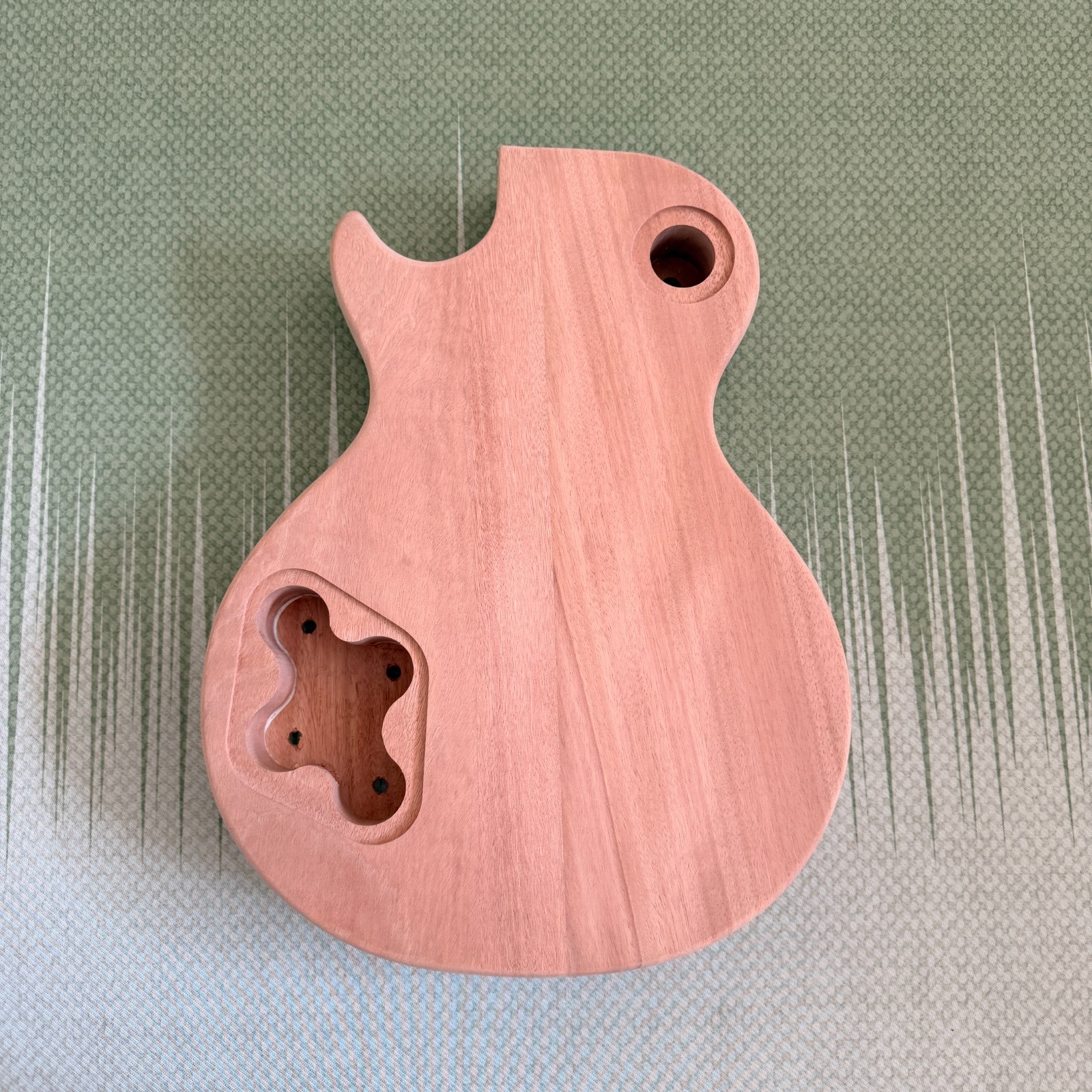 DIY 6-string LP Style Electric Guitar Kit Single binding Flame Maple Top CR part