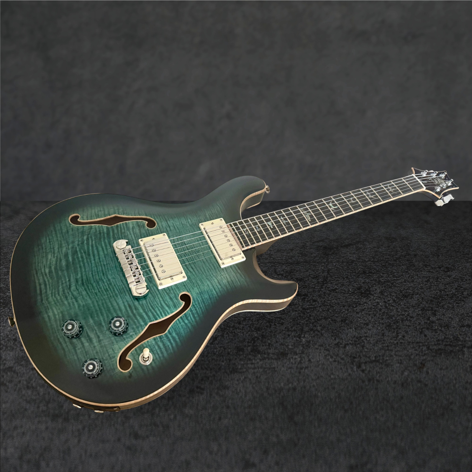 PRS SE Hollowbody II Piezo Electric Guitar – Peacock Blue