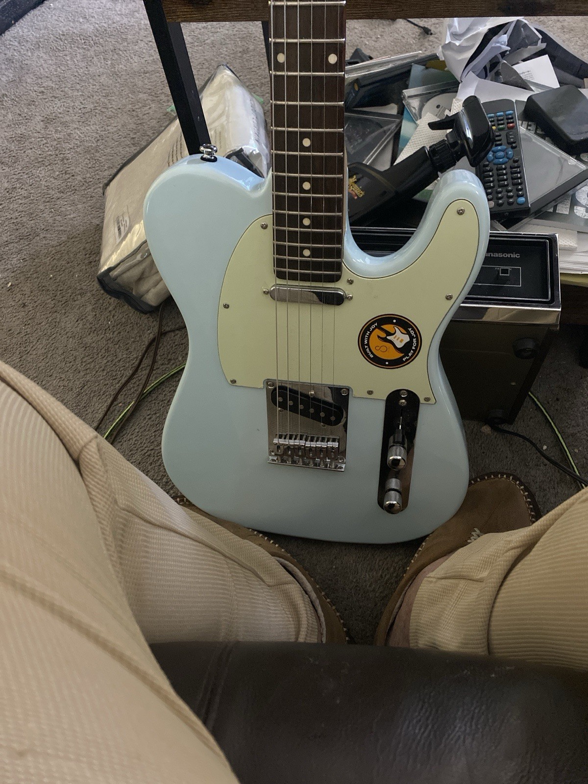 New Sire Larry Carlton T7 Electric Guitar Sea Blue/Mint Green