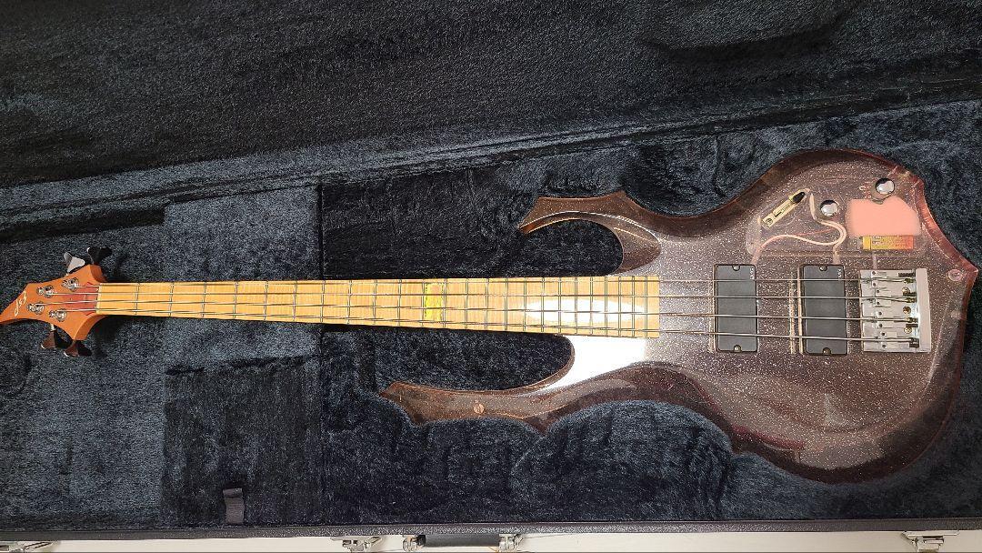 ESP Forest Custom Order Crystal Acrylic Body Electric Bass Guitar EMG Japan #498