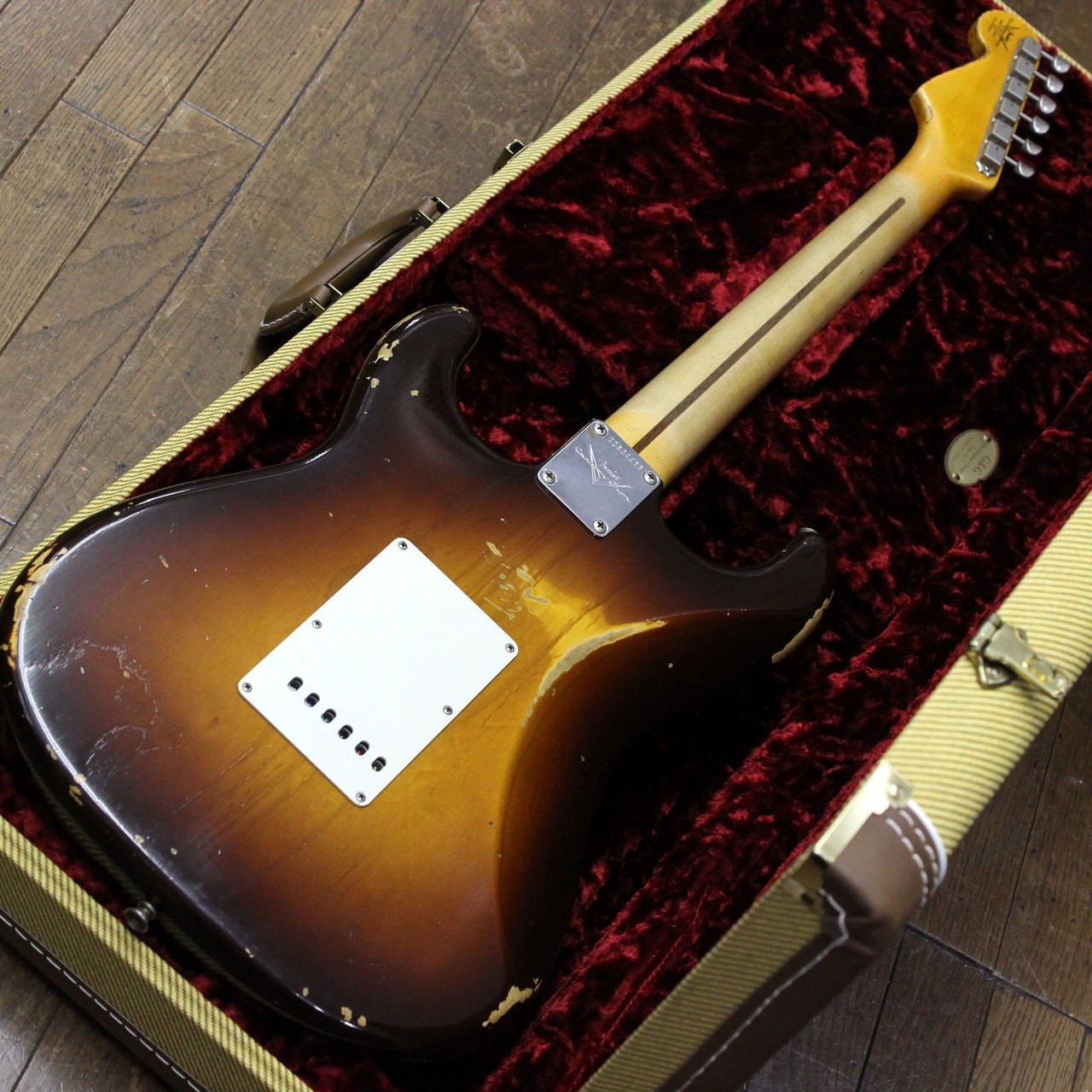 Fender Custom Shop 1955 Stratocaster Heavy Relic Wide Fade Chocolate 2TSB 2018