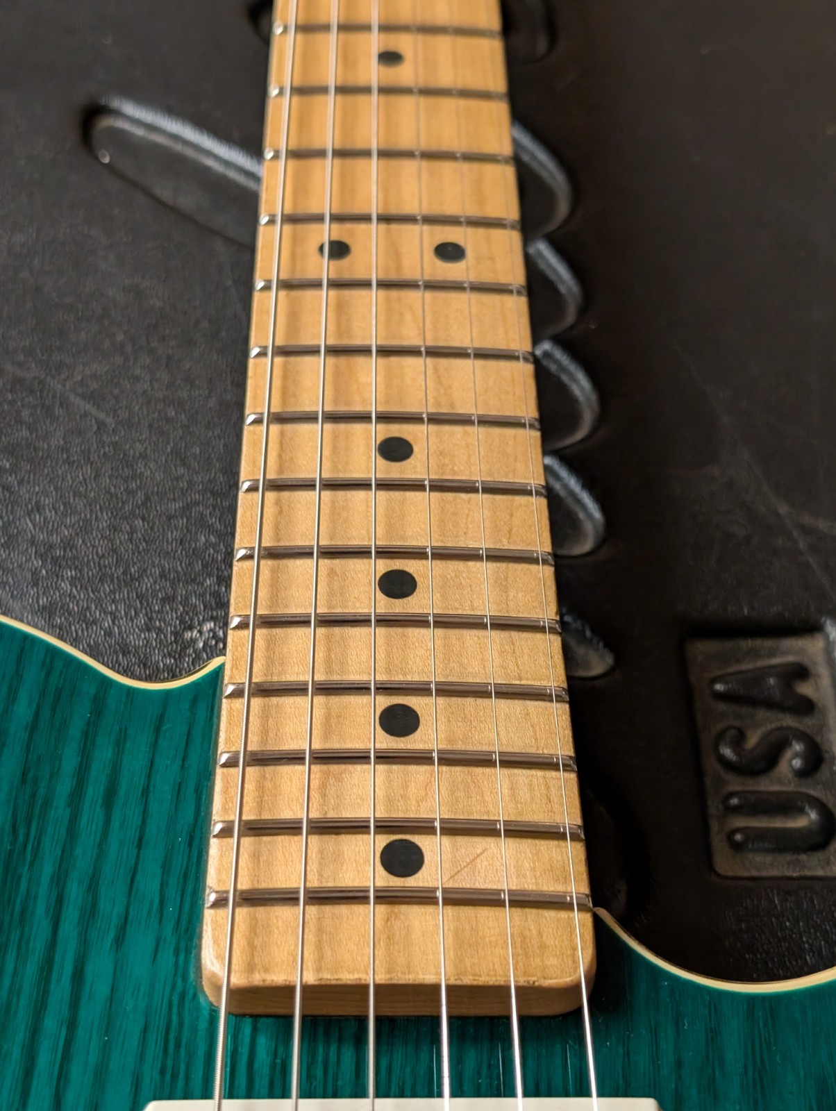 1983 Fender Telecaster Elite Gold Electric Guitar Trans Emerald Green W/HSC