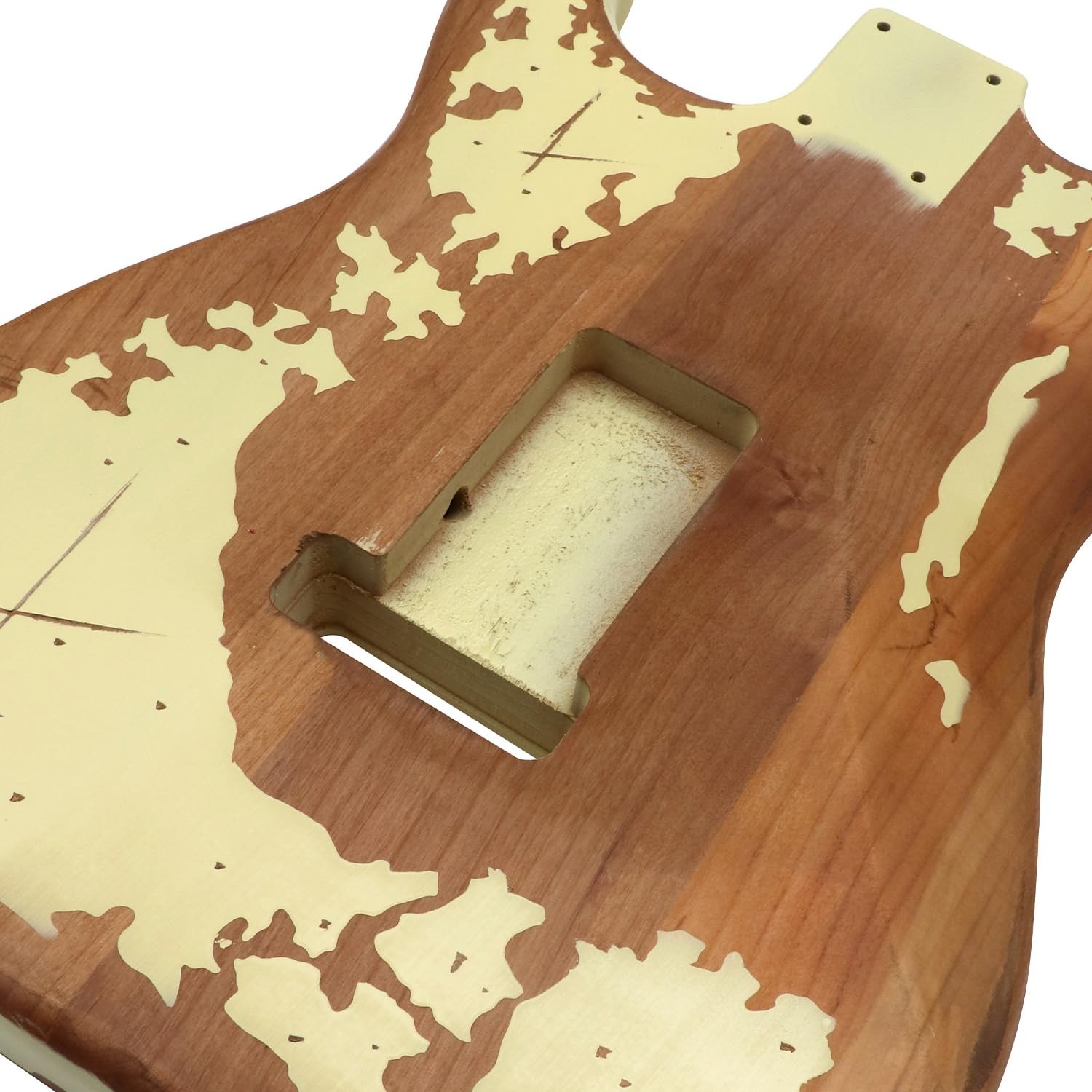 Relic Electric Guitar Body ST Style Nitro Alder DIY Guitar Body | H-S-H Route…