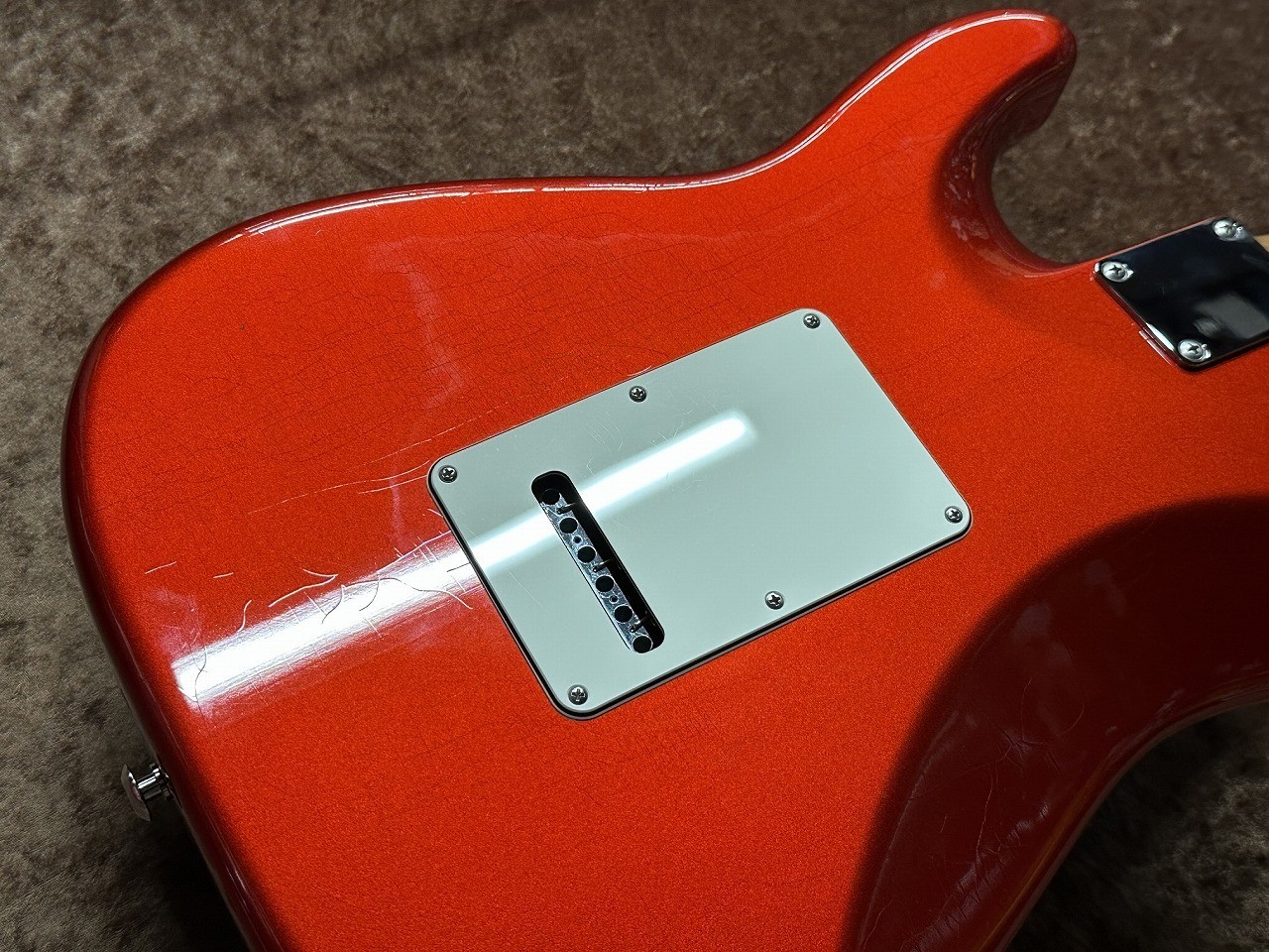 Suhr Je-Line Classic S Antique Roasted Flame Maple -Candy Apple Red- 3.59Kg Safe