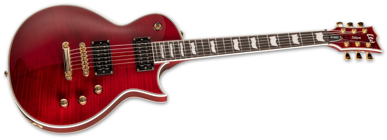 ESP LTD EC-1000T CTM FM See Thru Black Cherry Electric Guitar – New