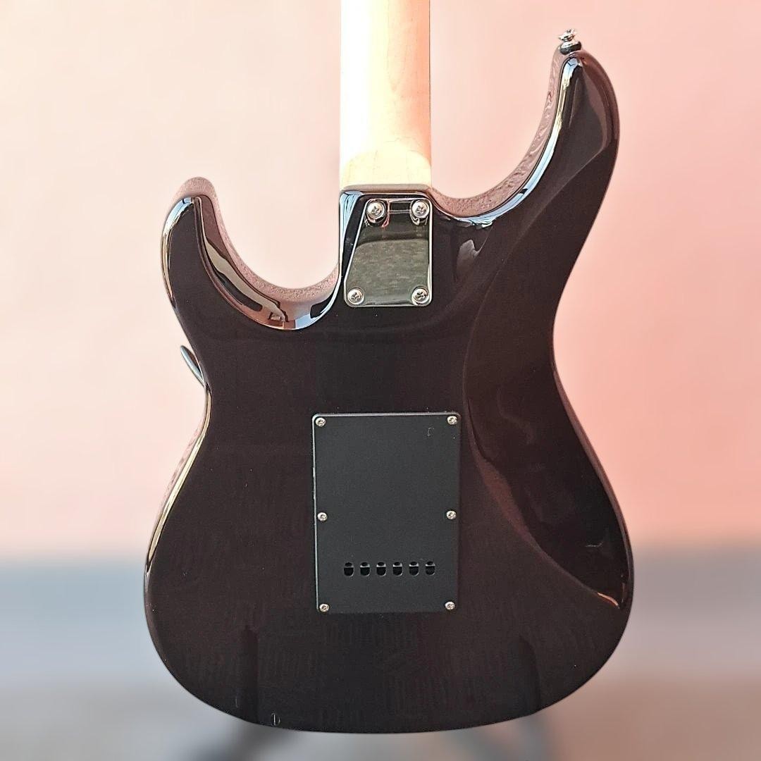 GrassRoots G-SNAPPER-CTM P ESP Flamed Maple Veneer Electric Guitar Black Gray