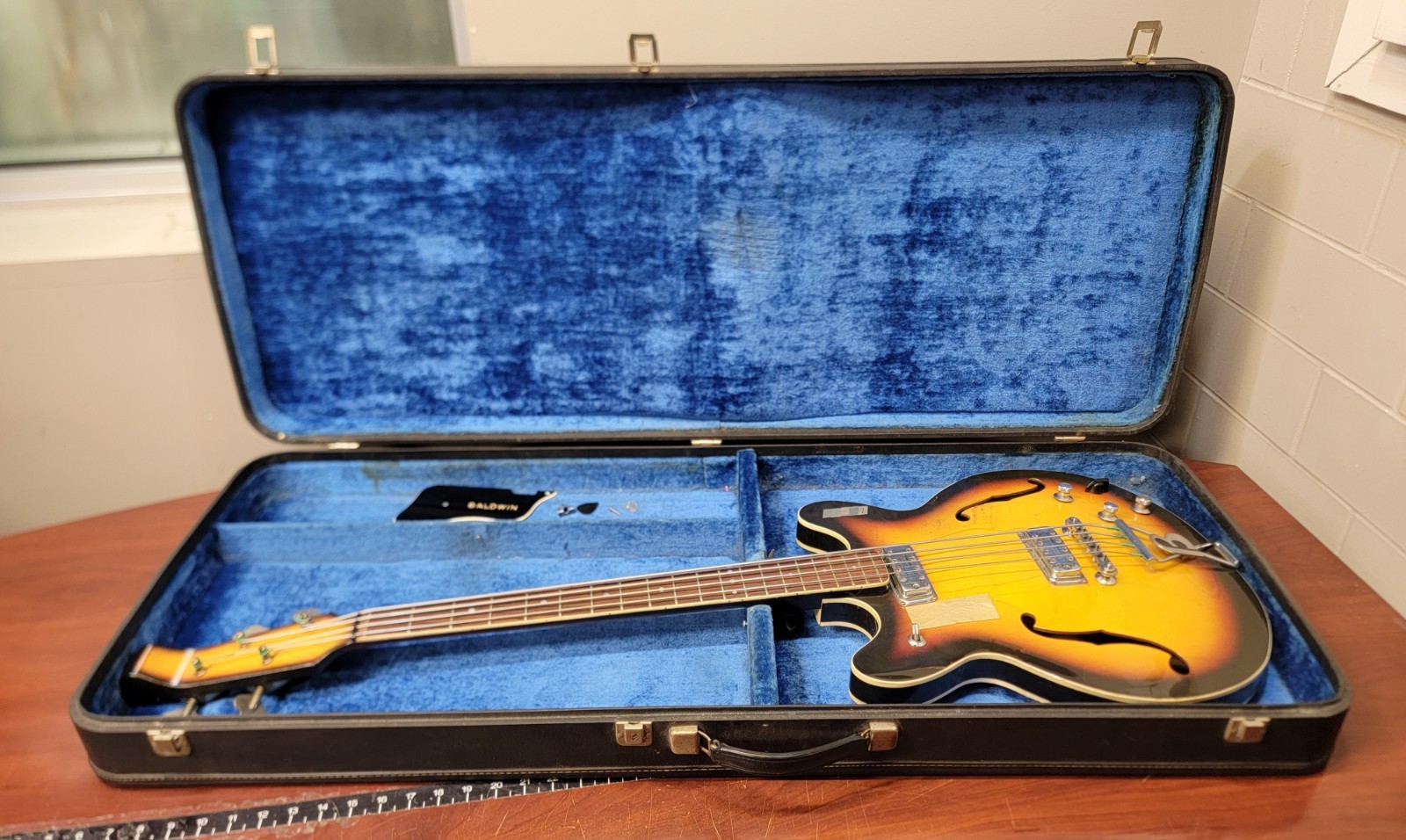 1960’s Baldwin Burns 704 Hollow Body 4-String Bass Guitar
