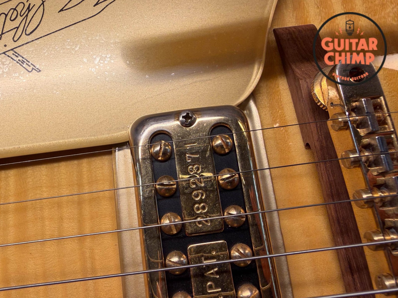 2014 Gretsch G6120AM Chet Atkins Hollow Body Amber Flame Filter’Tron Bigsby OHSC