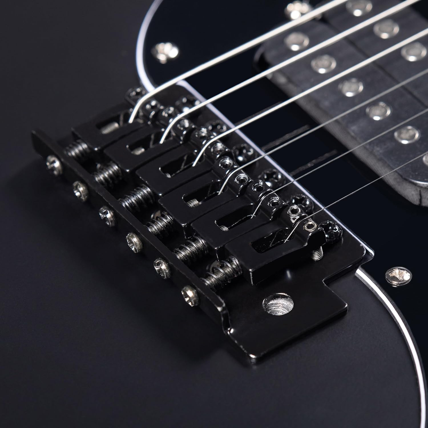 Grote Modern GST Electric Guitar Solid Body for Beginners Ebony Maple Neck