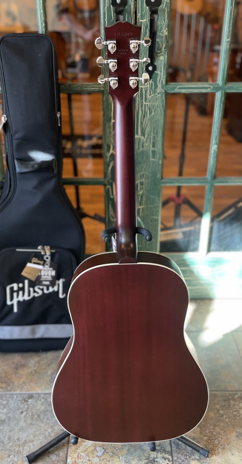 Gibson J-45 Special Acoustic Electric Guitar in Satin Wine Red w/ Gibson Case