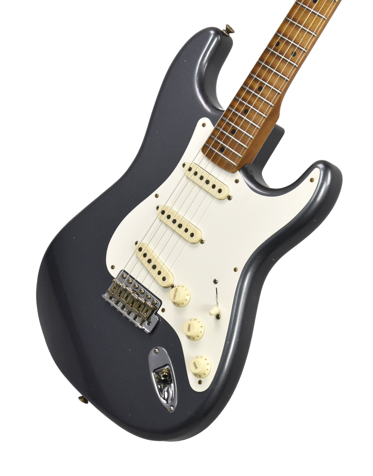 Fender Custom Shop 55 Stratocaster Journeyman Relic in Charcoal Frost Metallic