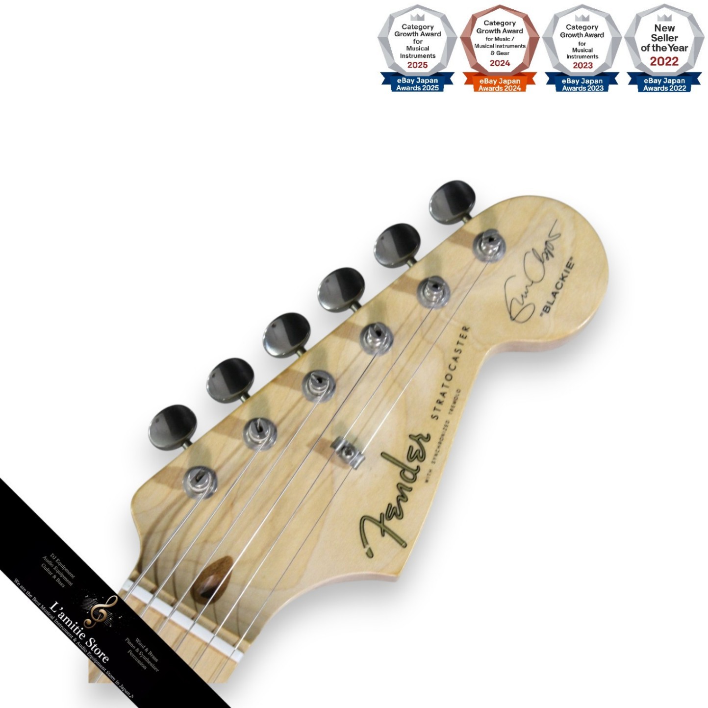 Fender Eric Clapton Stratocaster Blackie 3.65kg Electric Guitar Rare