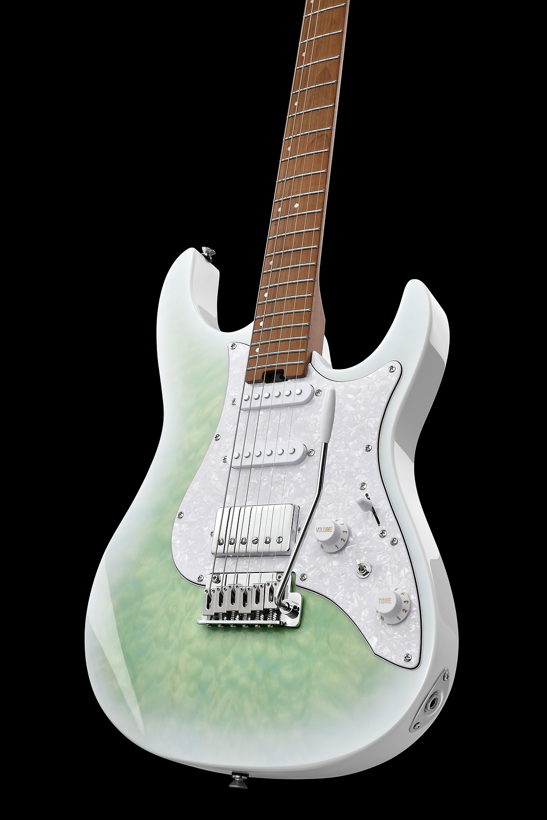 Donner Turquoise Burst Guitar For Modern Fusion Jazz Infinite Improvisation