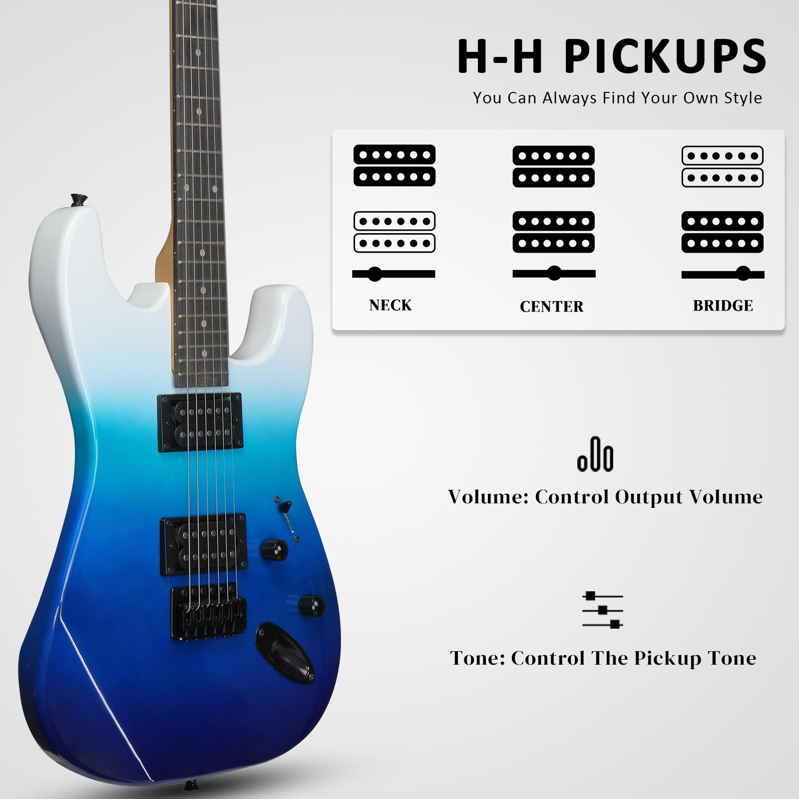 Ktaxon KST 39″ Full Size Electric Guitar 6 Strings School Band Beginner With Bag
