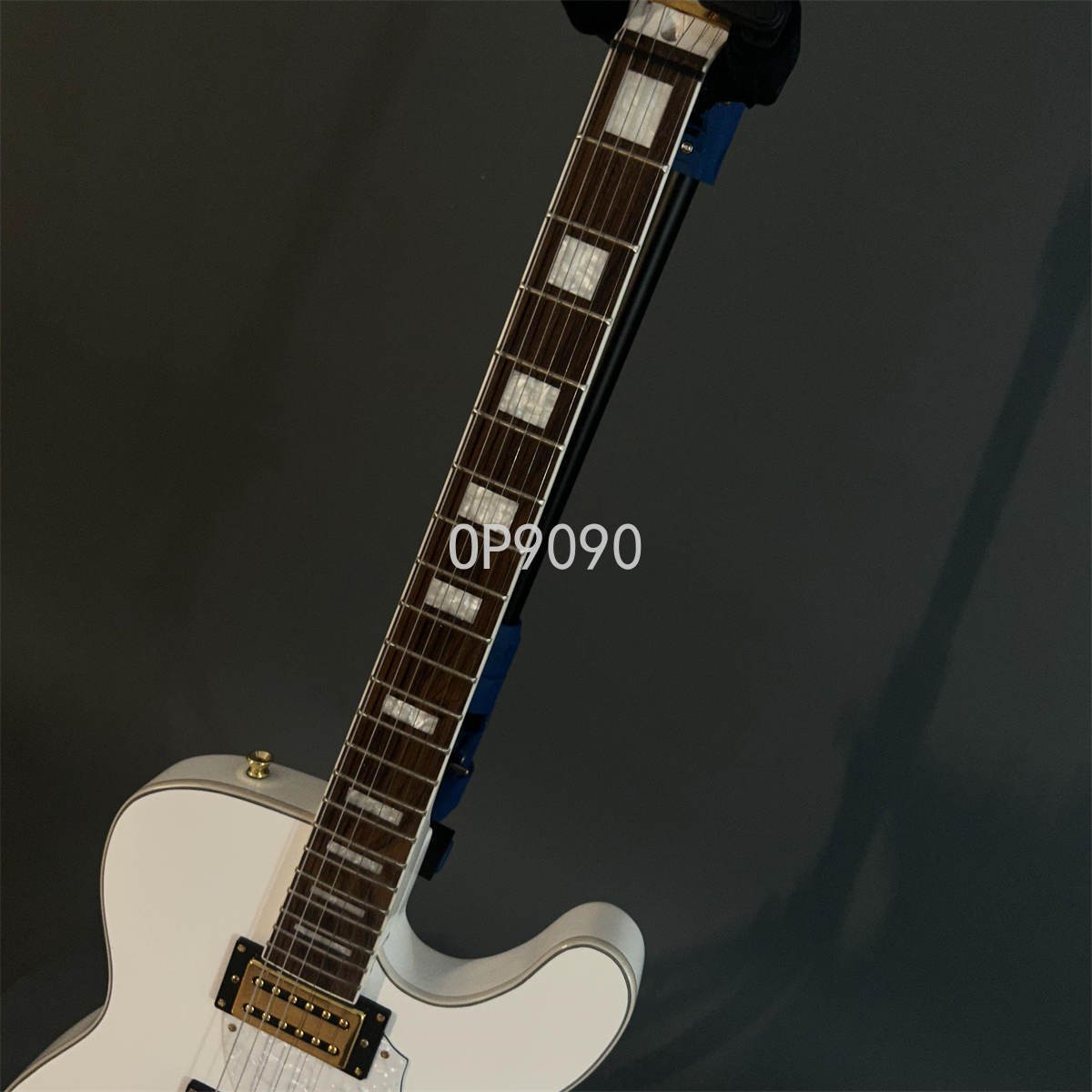Hot White Color Electric Guitars Gold Hardware Solid Body White Pearls Pickguard