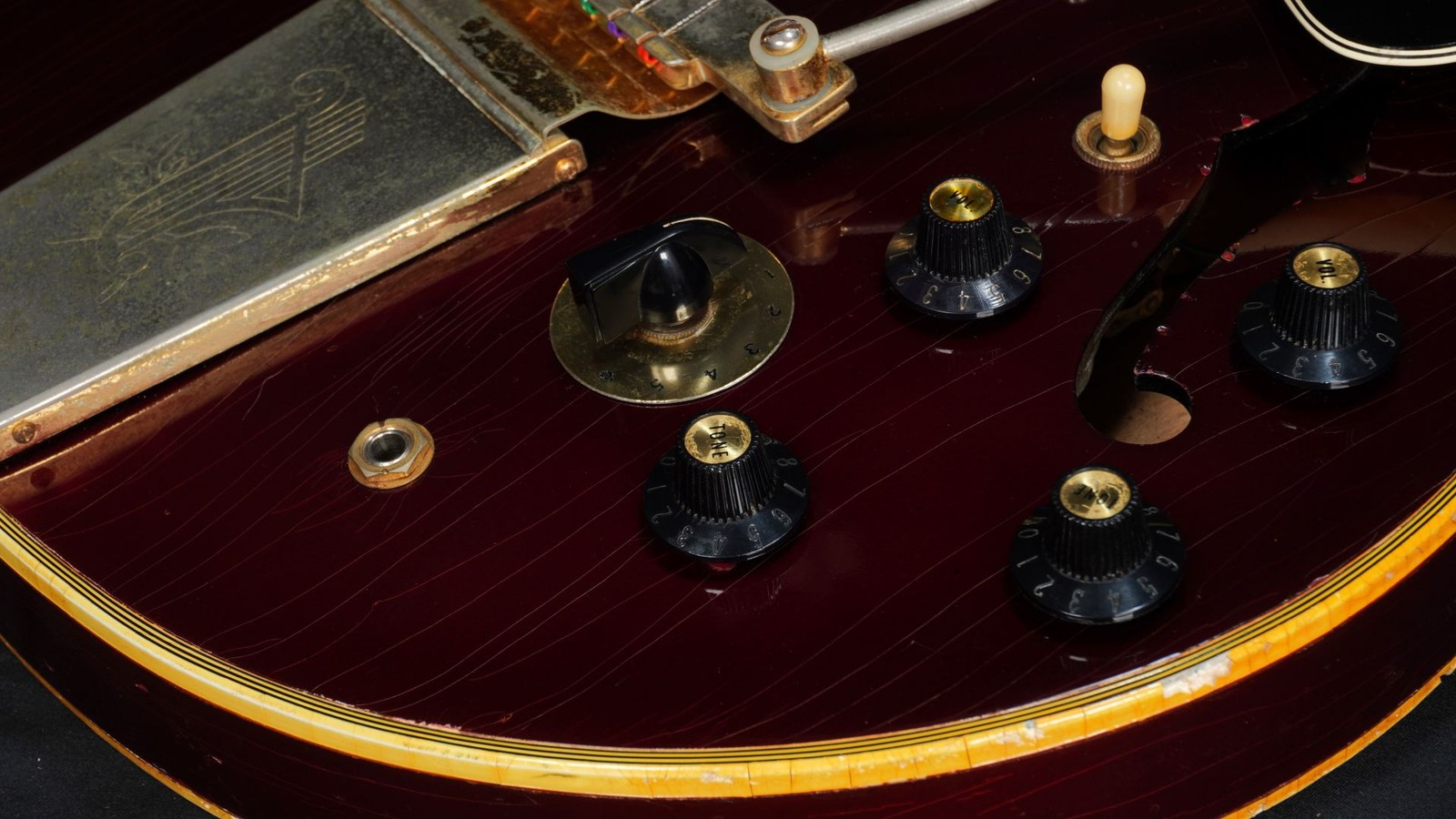 Gibson 1967 ES-355TD-SV w/Maestro Vibrola Sparkling Burgundy [872739]