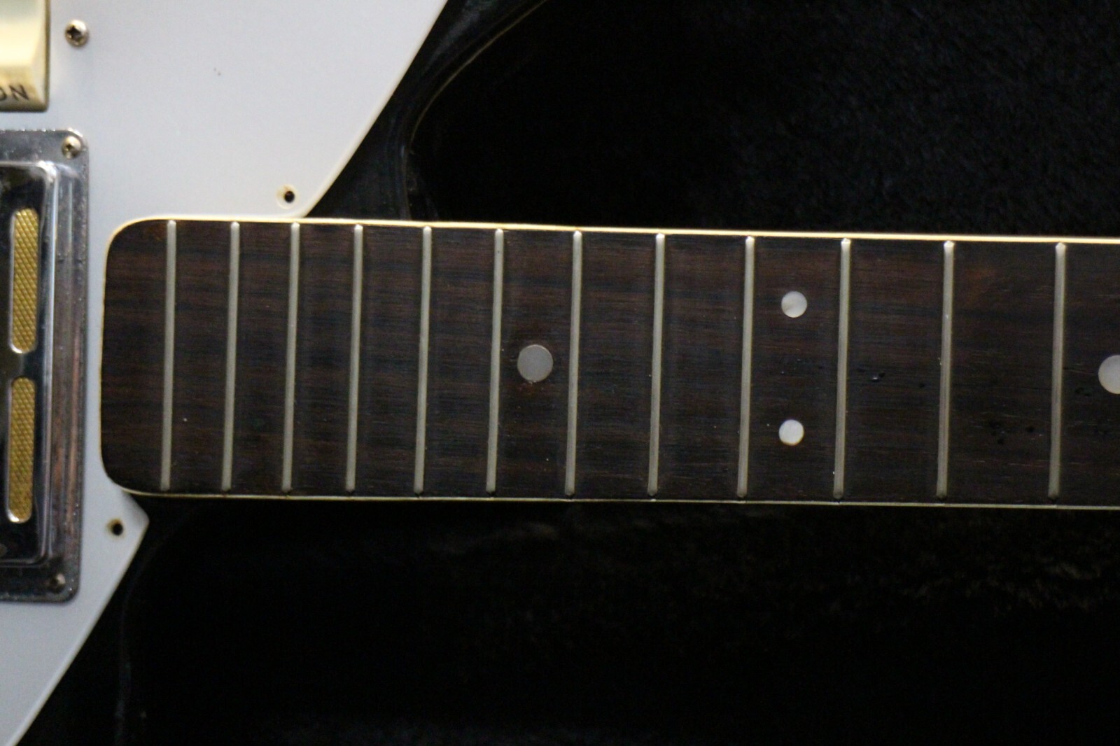 USED Zenon ES-70 Offset Style Electric Guitar Body & Neck Gold Foil GT368 230810