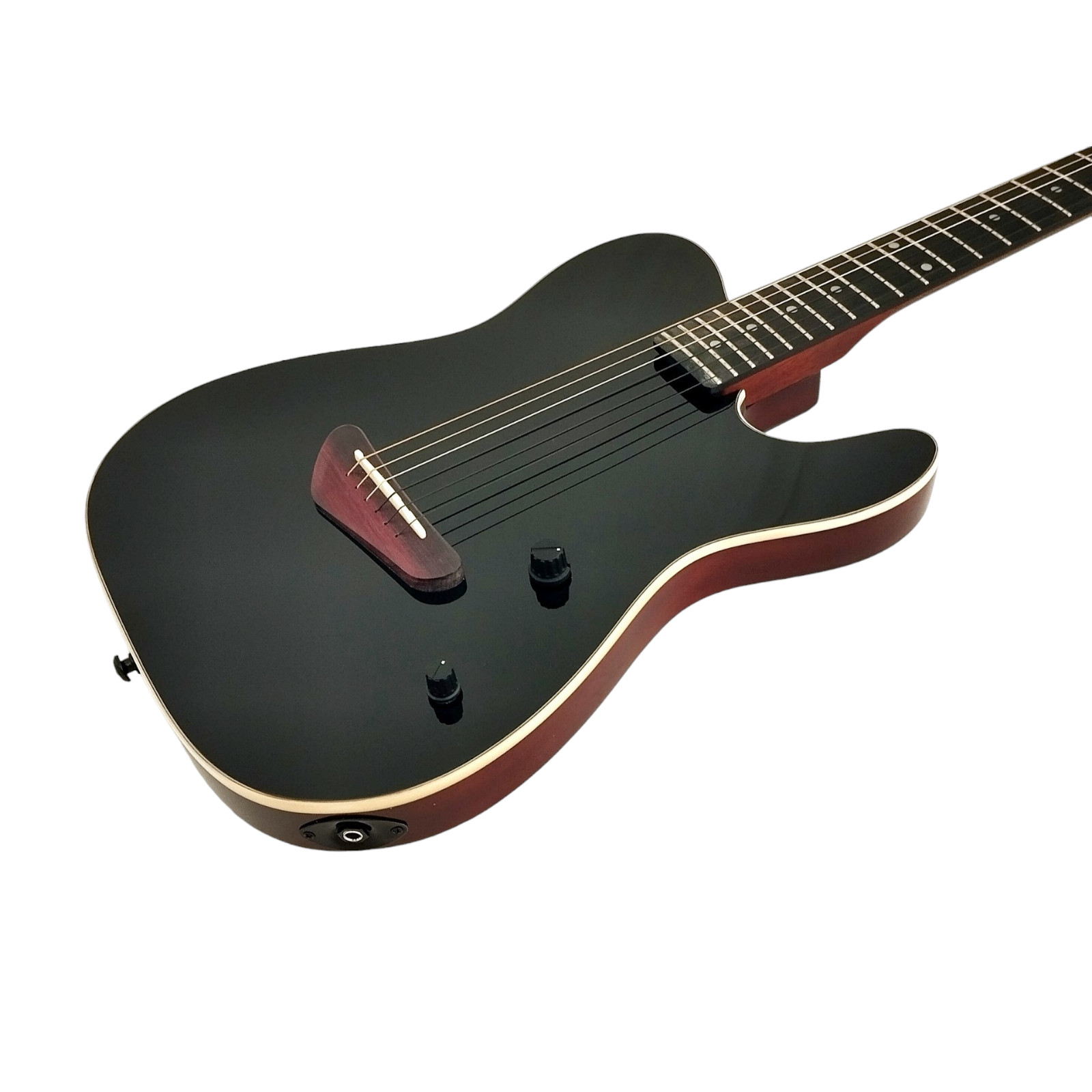 Haze Solid Body Electric Guitar,Piezo Pickups,Locking Tuner+Free Bag MRE600EQBK