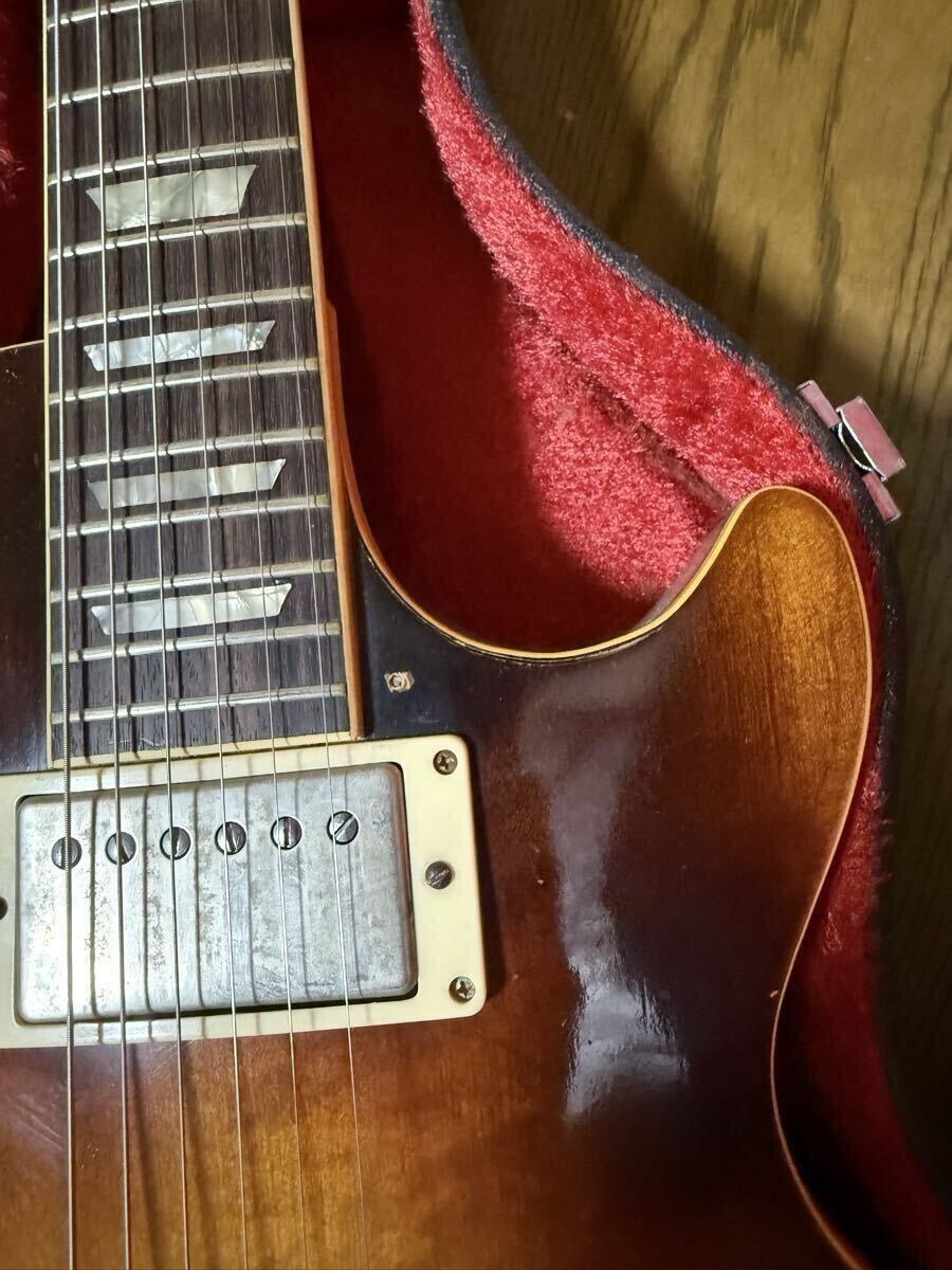 Electric Guitar Burny FLG-90 1976 Les Paul Violin Burst Seymour Duncan Japan