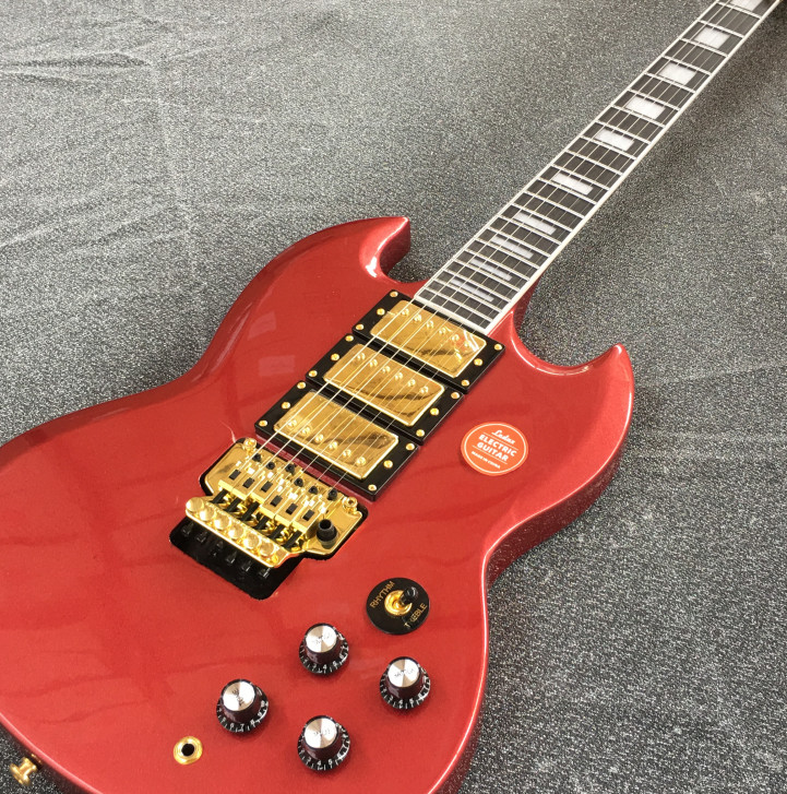 SG Electric Guitar Rounded fret Edge Solid Mahogany Body&Neck FR Bridge in stock