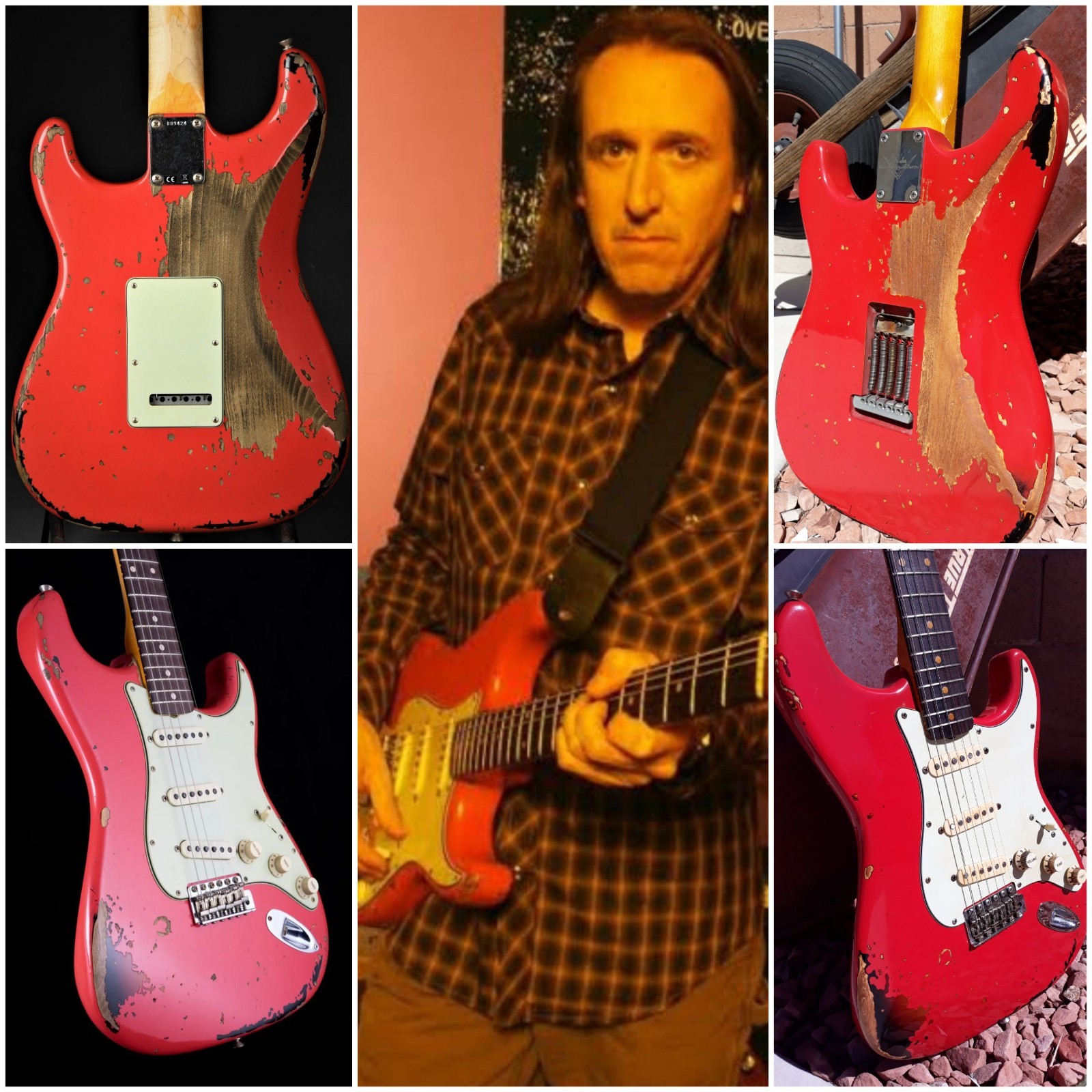 Fender Stratocaster 63 “Michael Landau” Trib Dakota Red Strat over 3 T-SB