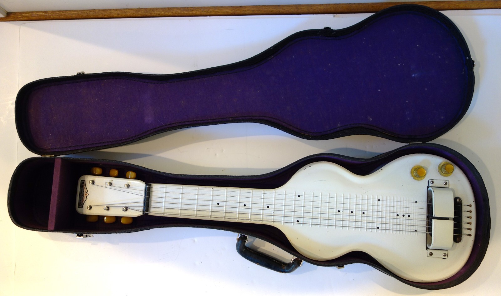 Late 1930s Painted Aluminum Rickenbacher Electro Hawaiian Guitar w/ Case