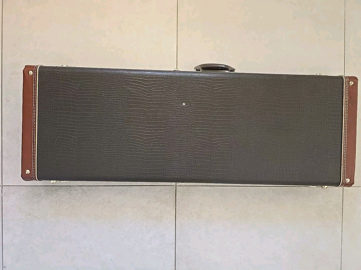 RARE Exclusively DeTemple G&G Guitar Case Brown Ext – Red Interior Made In USA