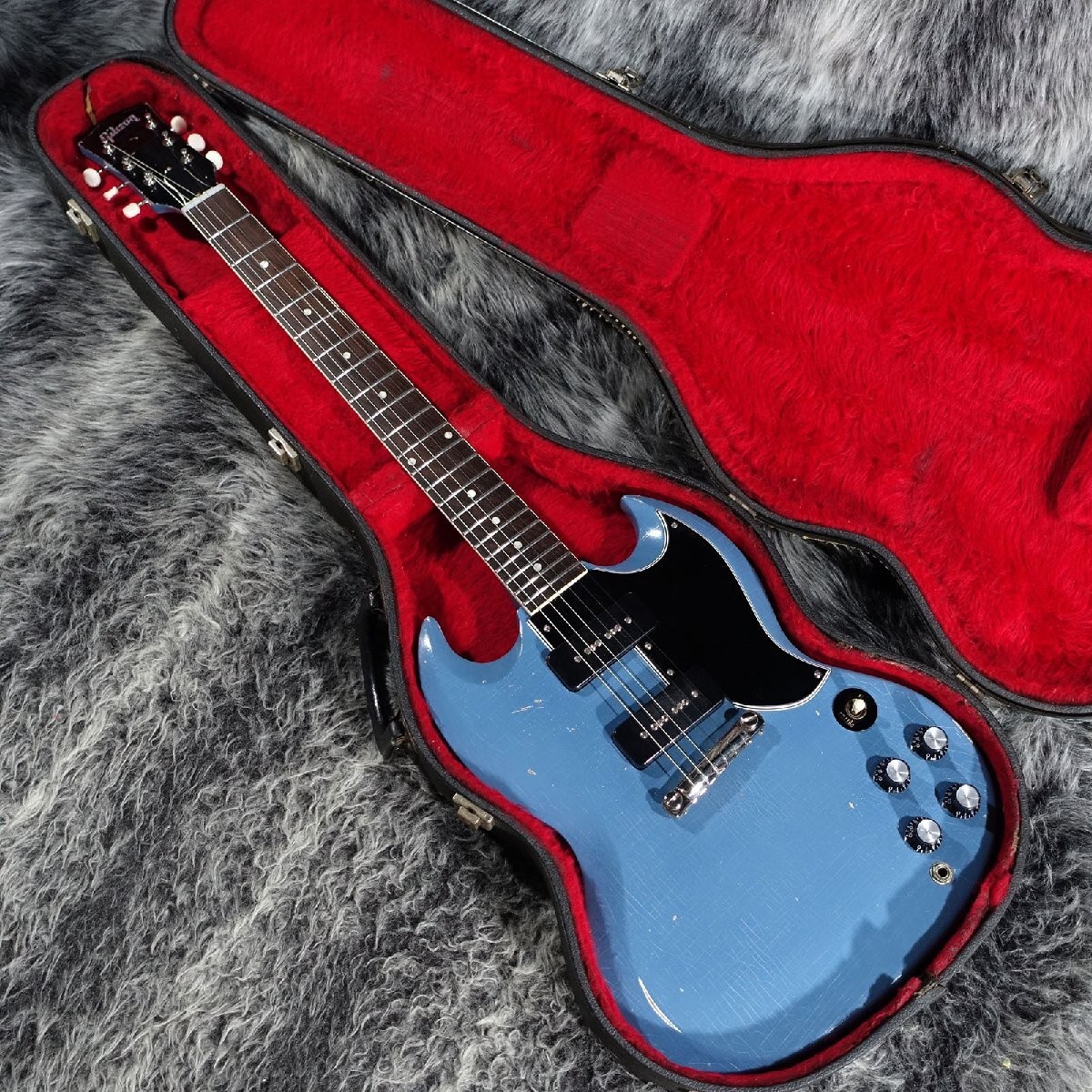 Electric Guitar Gibson SG Special 1961 Refinish Pelham Blue with Hard Case