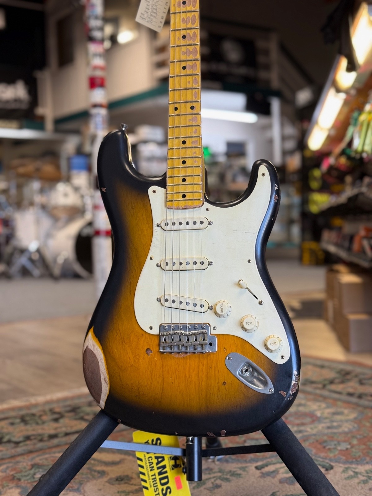Nash S57 2 Tone Sunburst, Ash Body, Heavy Relic W/ Free Shipping & Hard Case