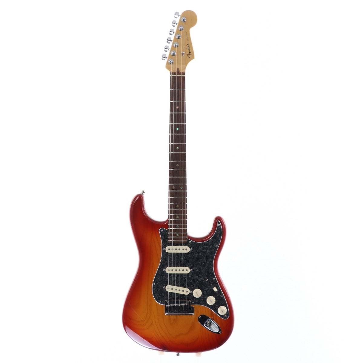 Fender American Deluxe Ash Stratocaster SCN S-1 Aged Cherry Sunburst (no260623)