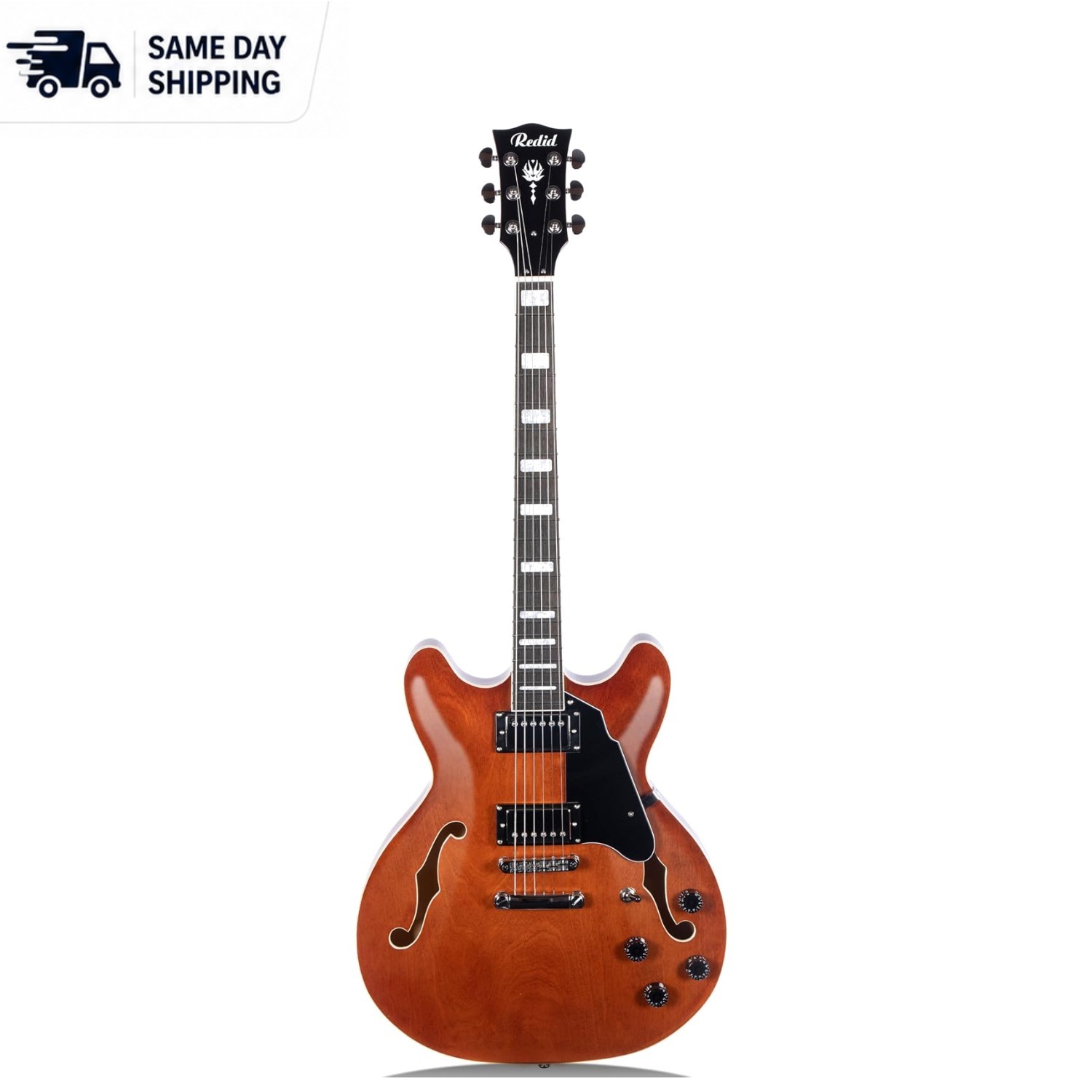Versatile RD-100 Electric Guitar: Semi-Hollow Design & Stainless Steel Frets