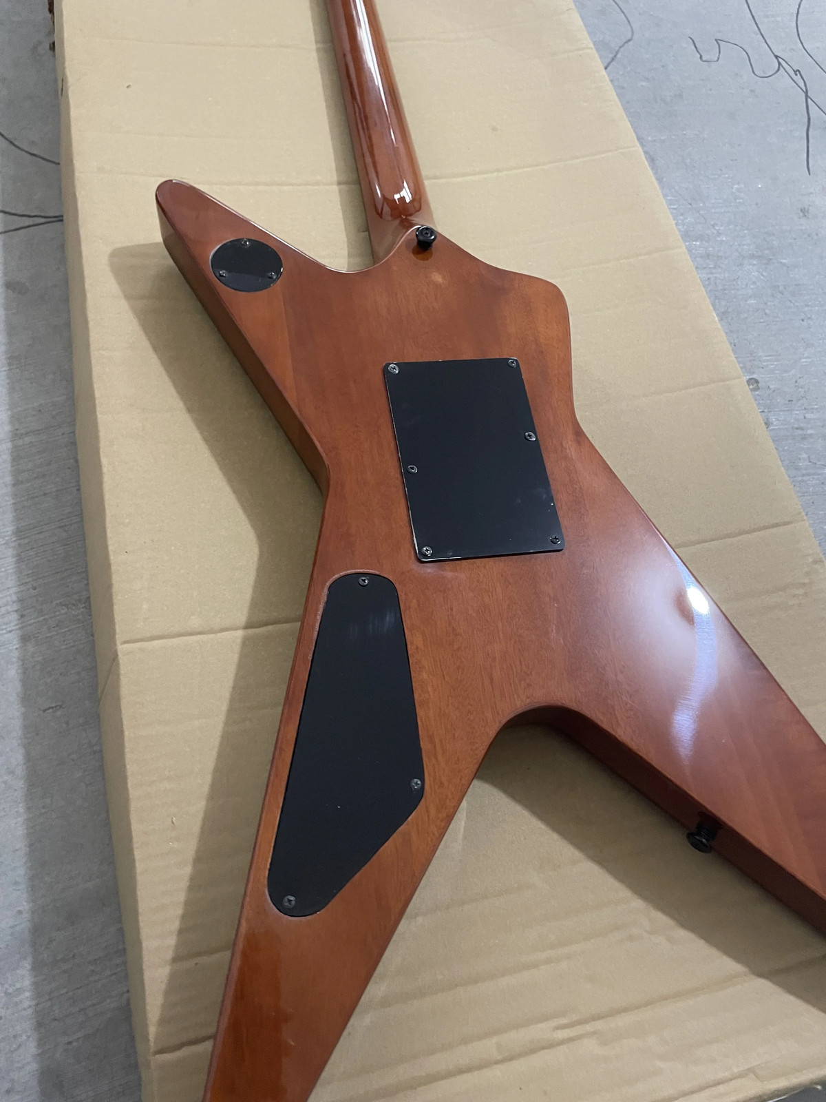 Custom Blue Lightning Electric Guitar Humbucker Pickups Black Hardware