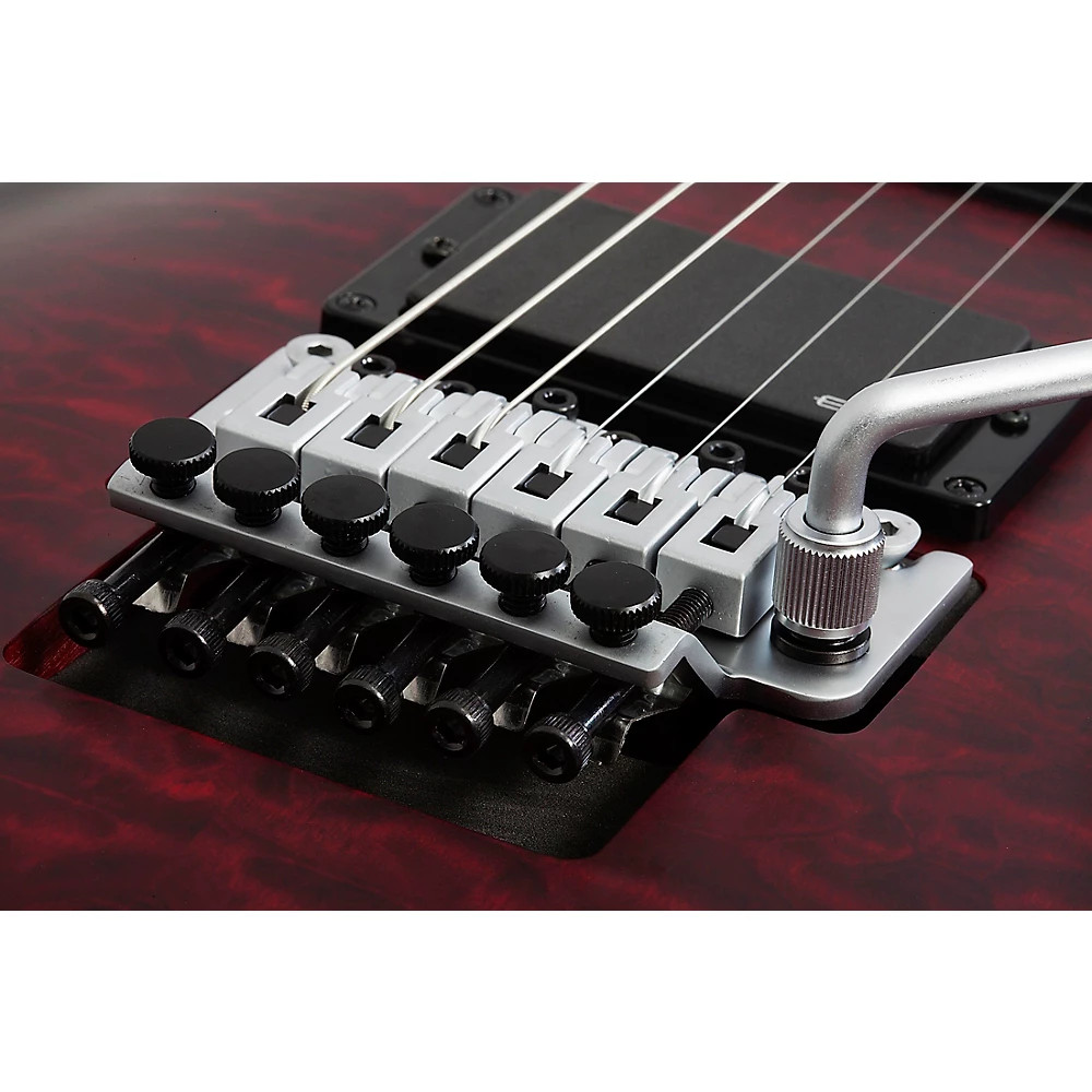Schecter Guitar Research C-1 Platinum FR-S Crimson Red Burst Satin