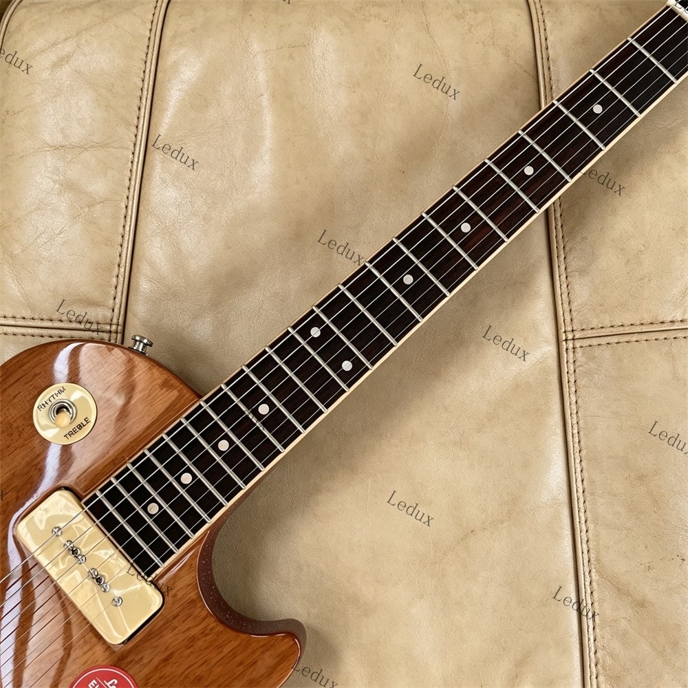 Ledux Electric Guitar P-90 Pickup Stainless Rounded Fret Edge Natural Unbranded