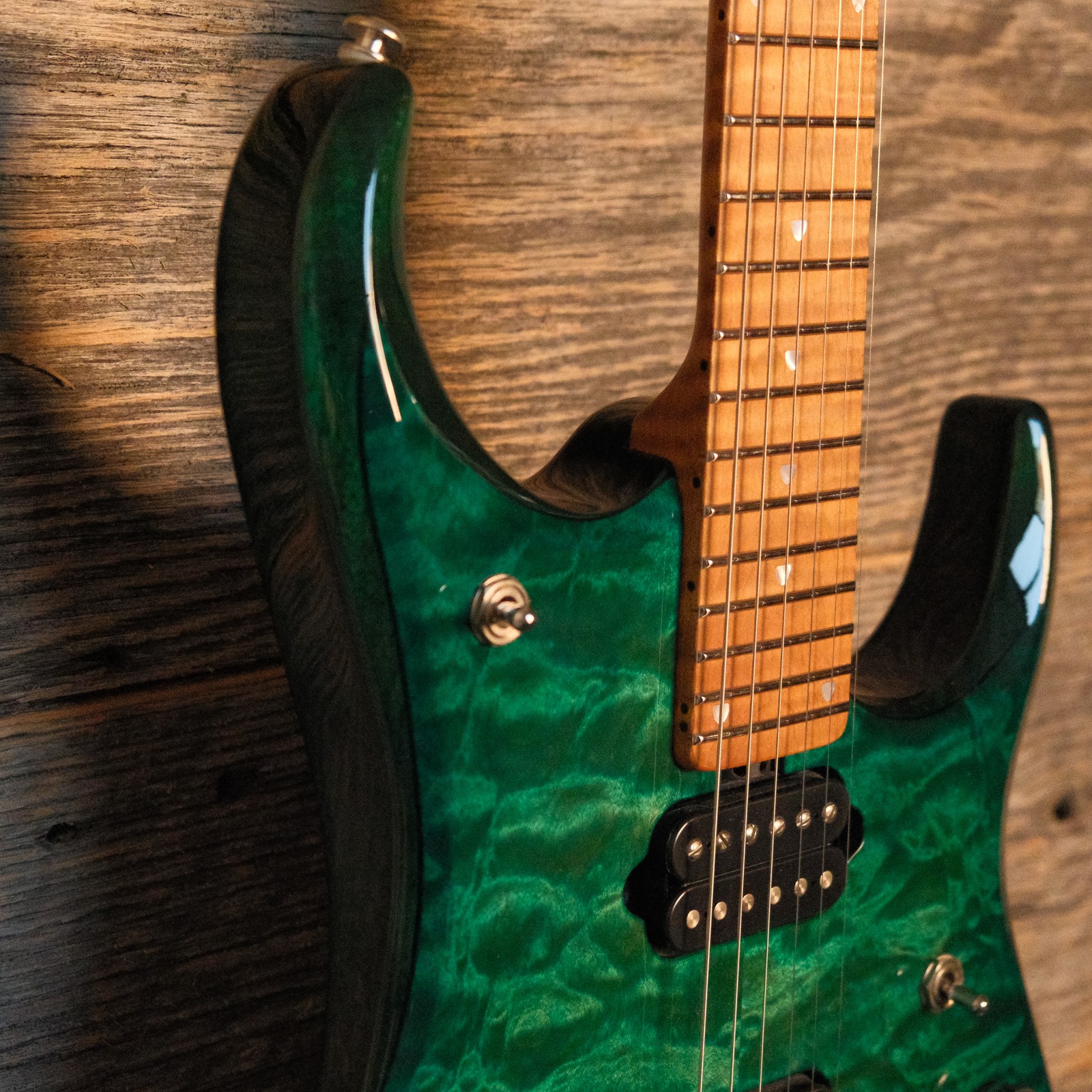 Used Ernie Ball Music Man BFR JP-15 – Teal Quilt Burst w/OHSC