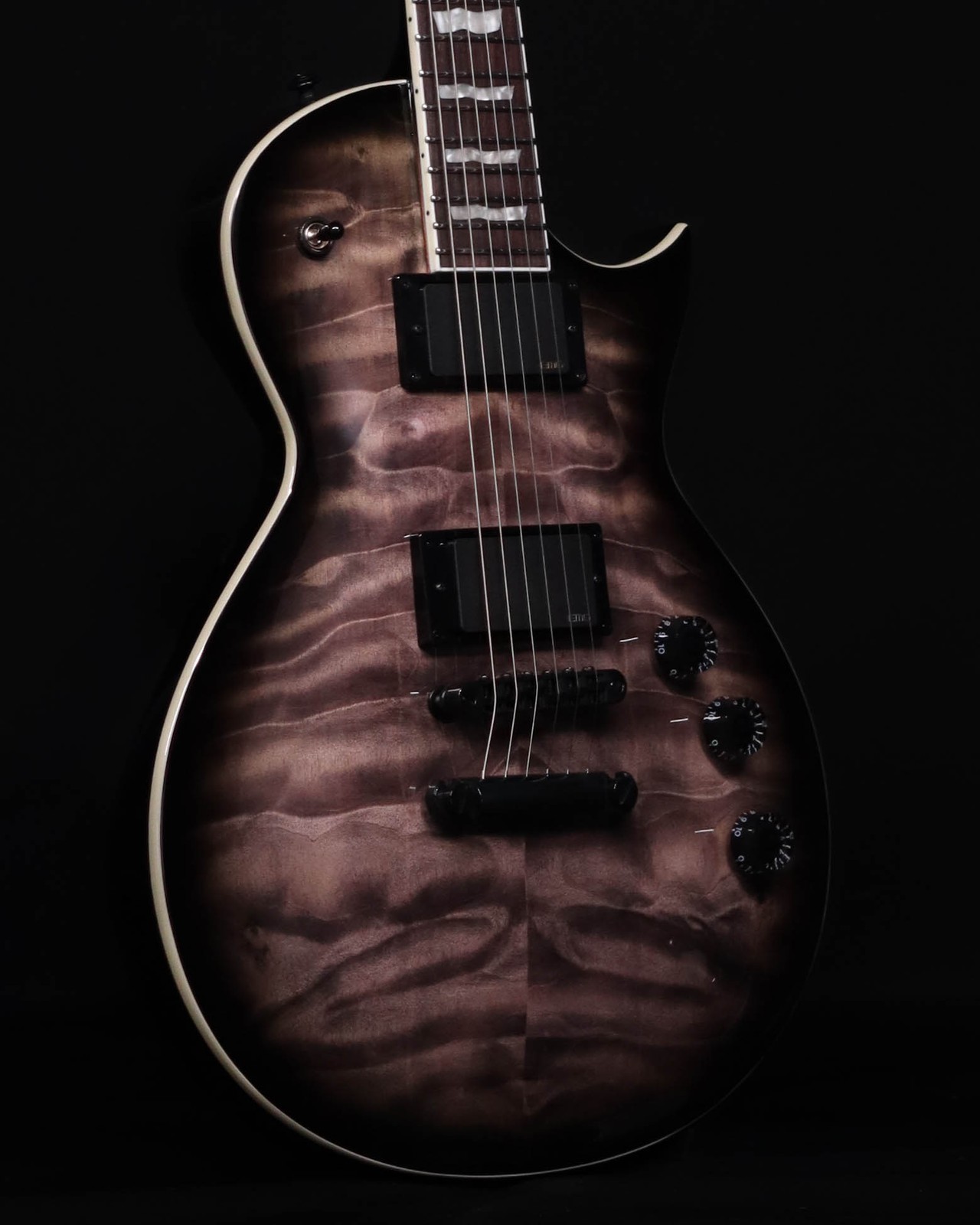 ESP LTD EC-400QM, See Thru Black Sunburst