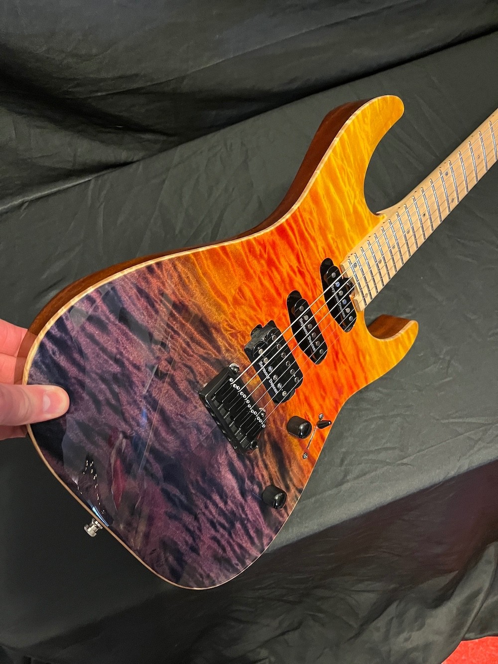 2020 ESP USA M-III 2PT Guitar Tropical Fade Quilt Top W/OHSC-Excellent!