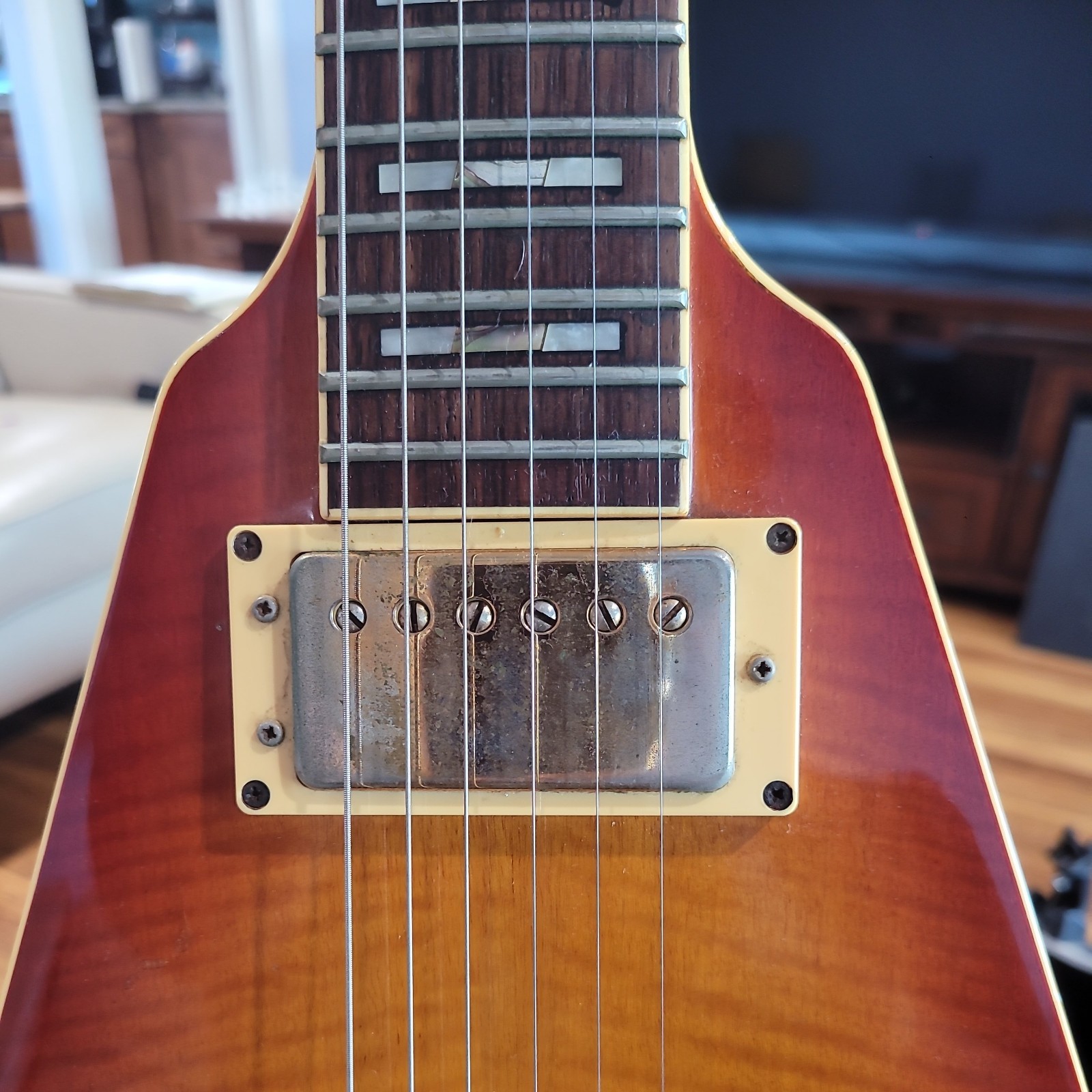 Very Rare IBANEZ ROCKET ROLL RR440CS Flying V MIJ
