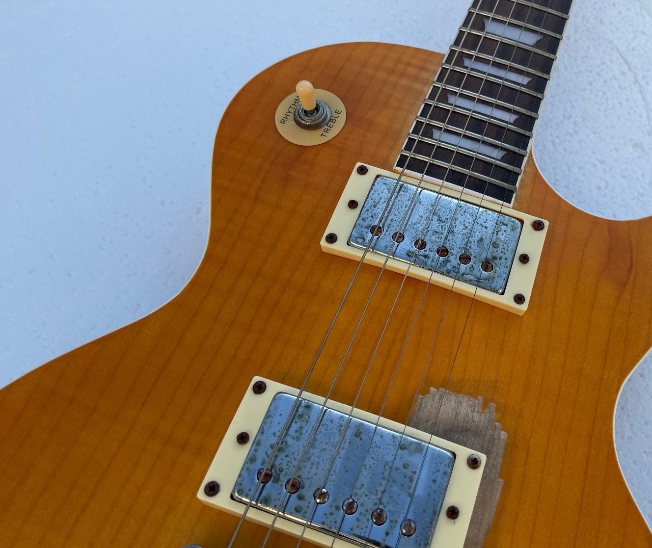 Relic 6 Strings Electric Guitar Bone Nut Matte Finished Flame Maple Top Guitarra
