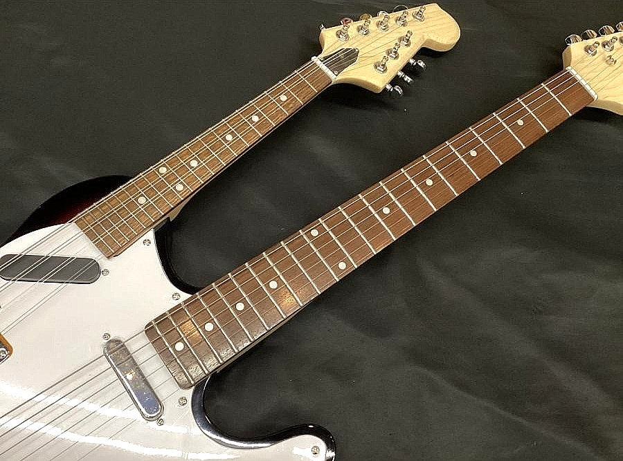 Eastwood Teleolin Sunburst Double Neck Vintage Rare Guitar Mandolin Unique Japan