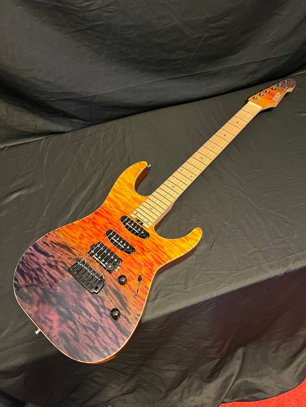 2020 ESP USA M-III 2PT Guitar Tropical Fade Quilt Top W/OHSC-Excellent!