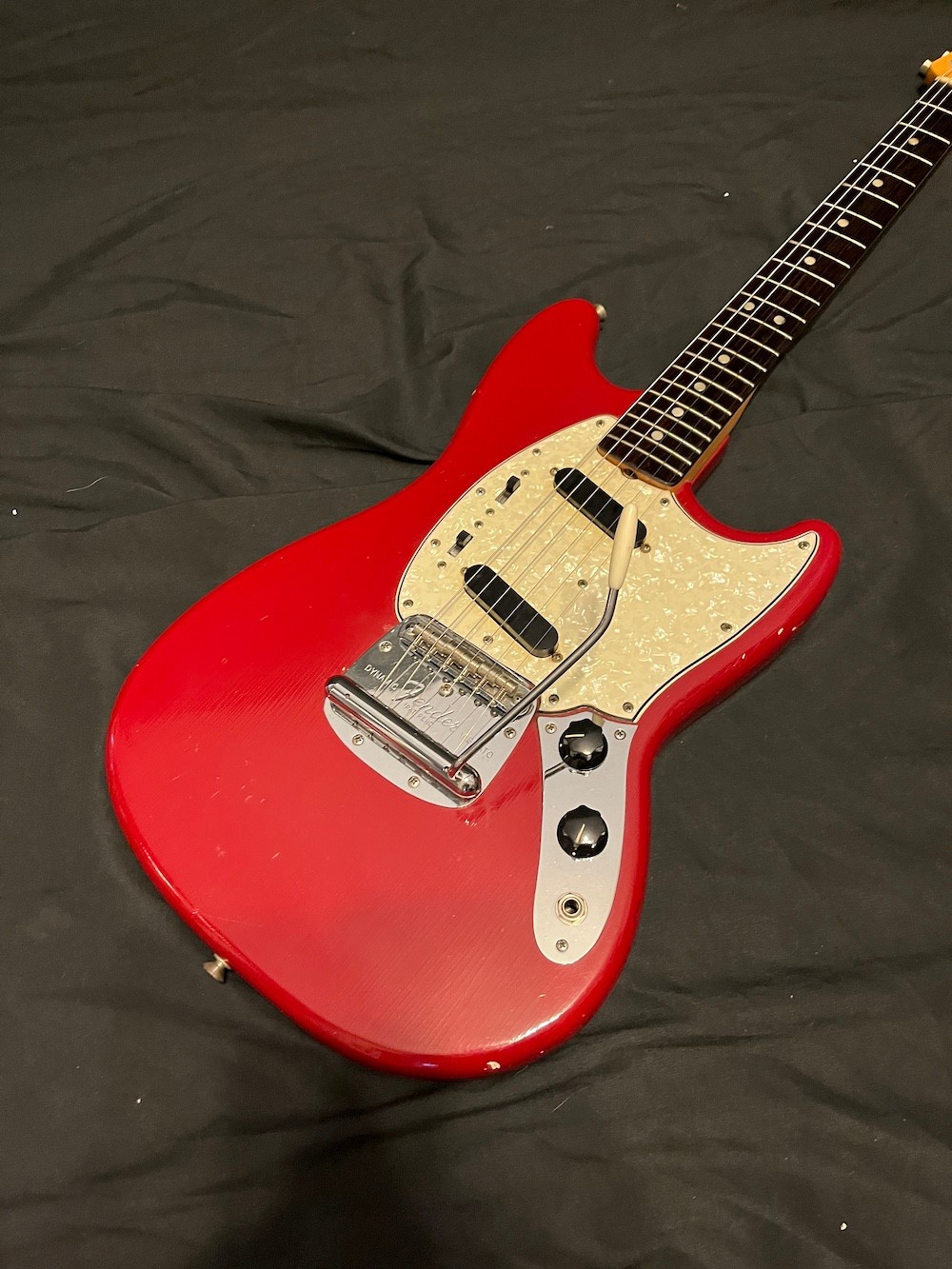 1966 Vintage Fender Mustang Guitar in Dakota Red W/OHSC