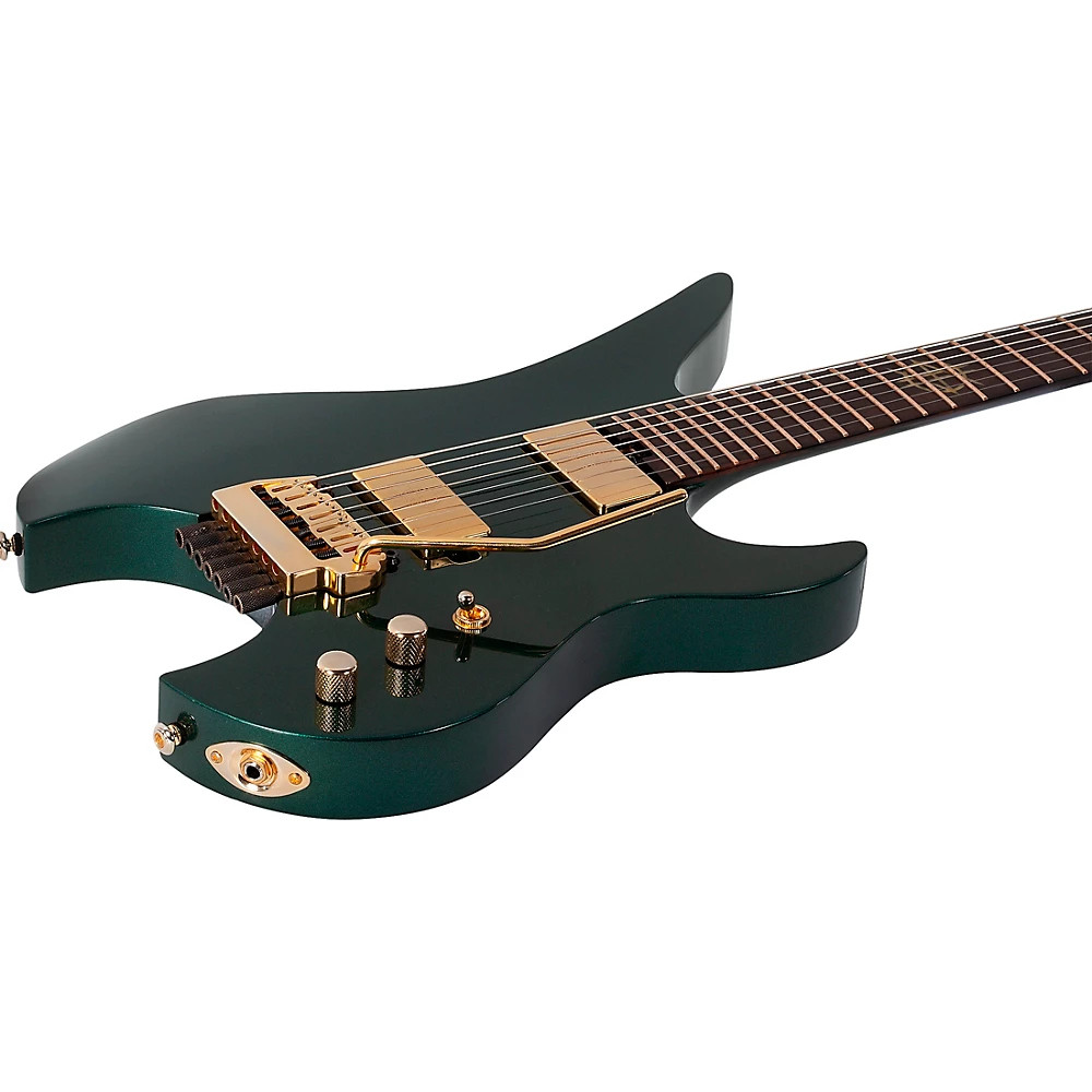 Schecter Synyster Gates Custom 7String TR Headless Guitar Oak Green Metallic