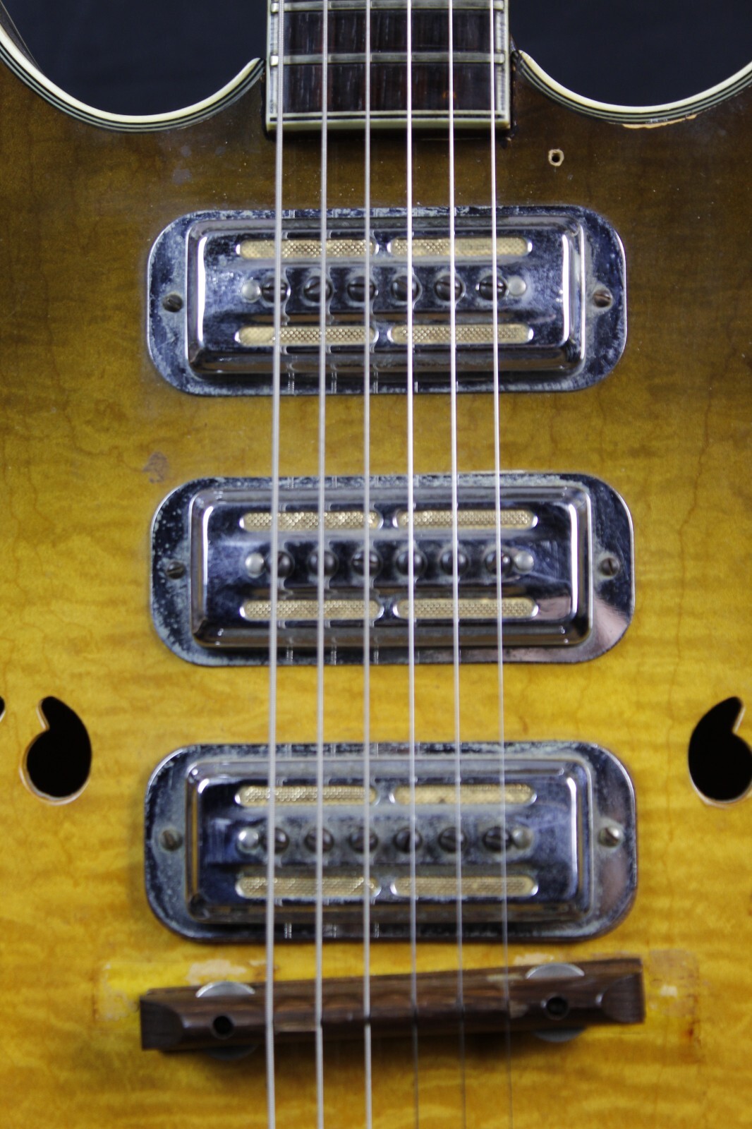 1960’s Harmony H75 USA Made Vintage Maple Hollow-Body w/DeArmonds & HSC