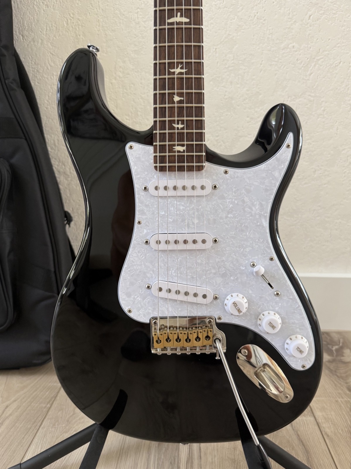 Paul Reed Smith PRS SE Silver Sky Piano Black w/Gig Bag